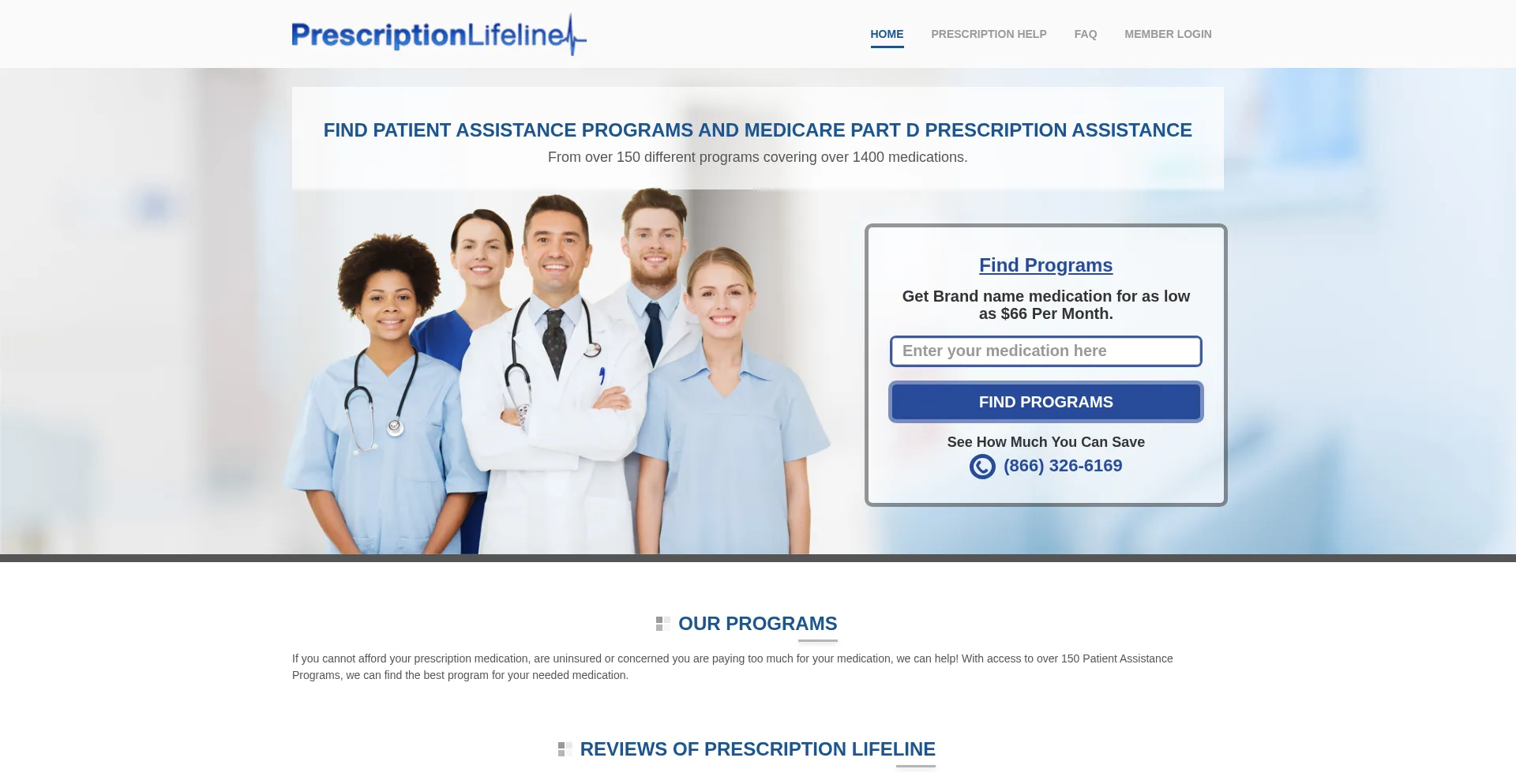 ¿És Seguro y Confiable Prescriptionlifeline.org?