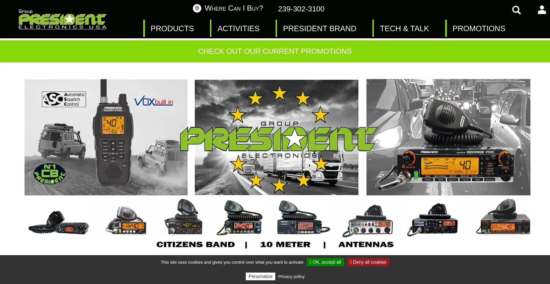 President-electronics.us Screenshot