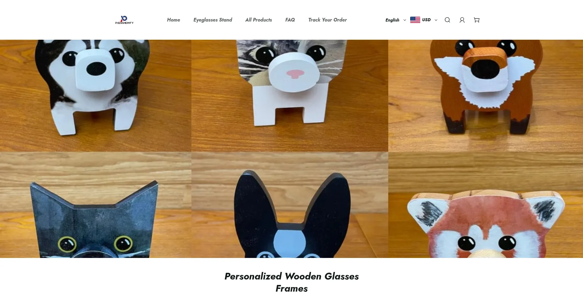 Website screenshot of Presscomfy.com