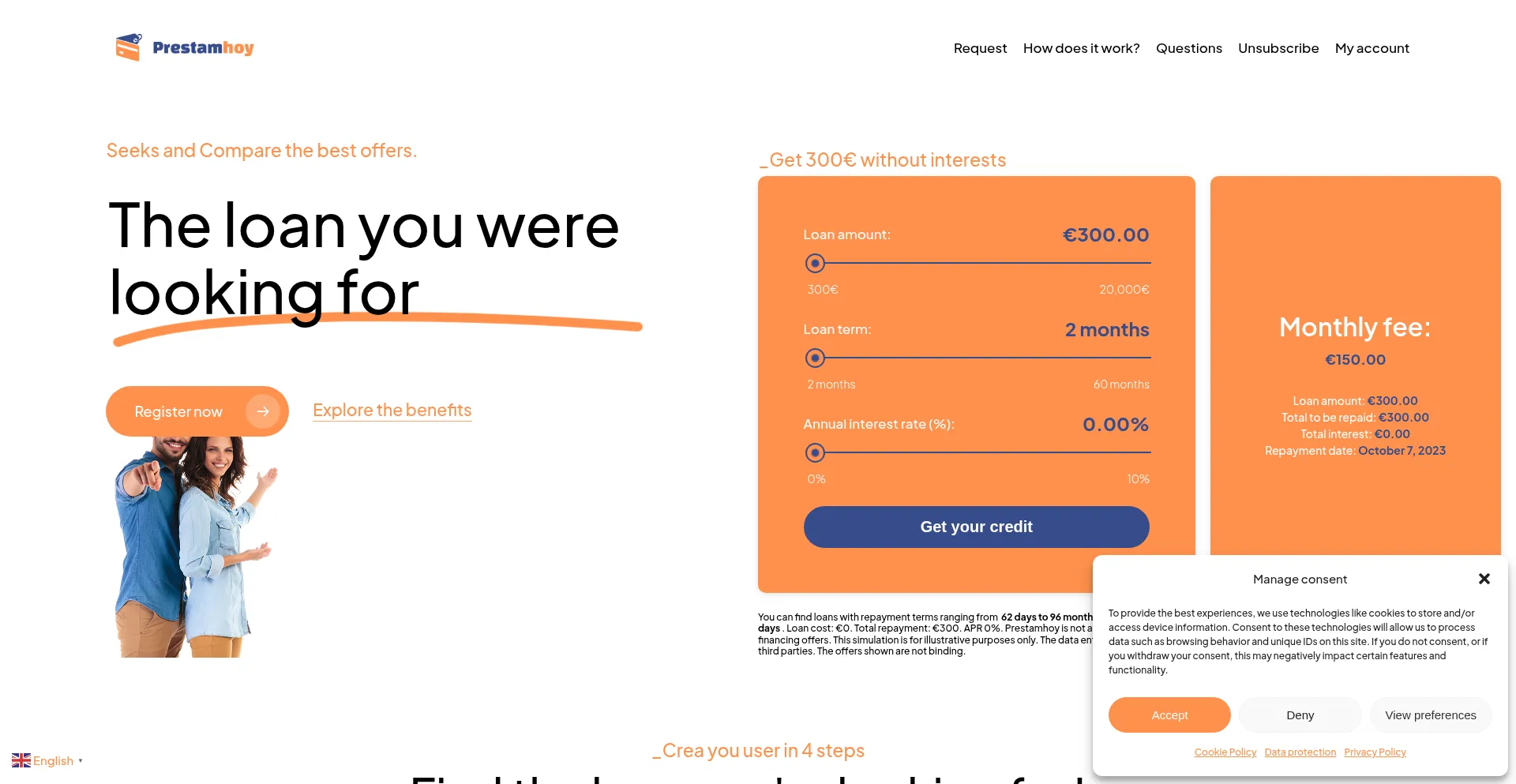 Prestamhoy.com Screenshot