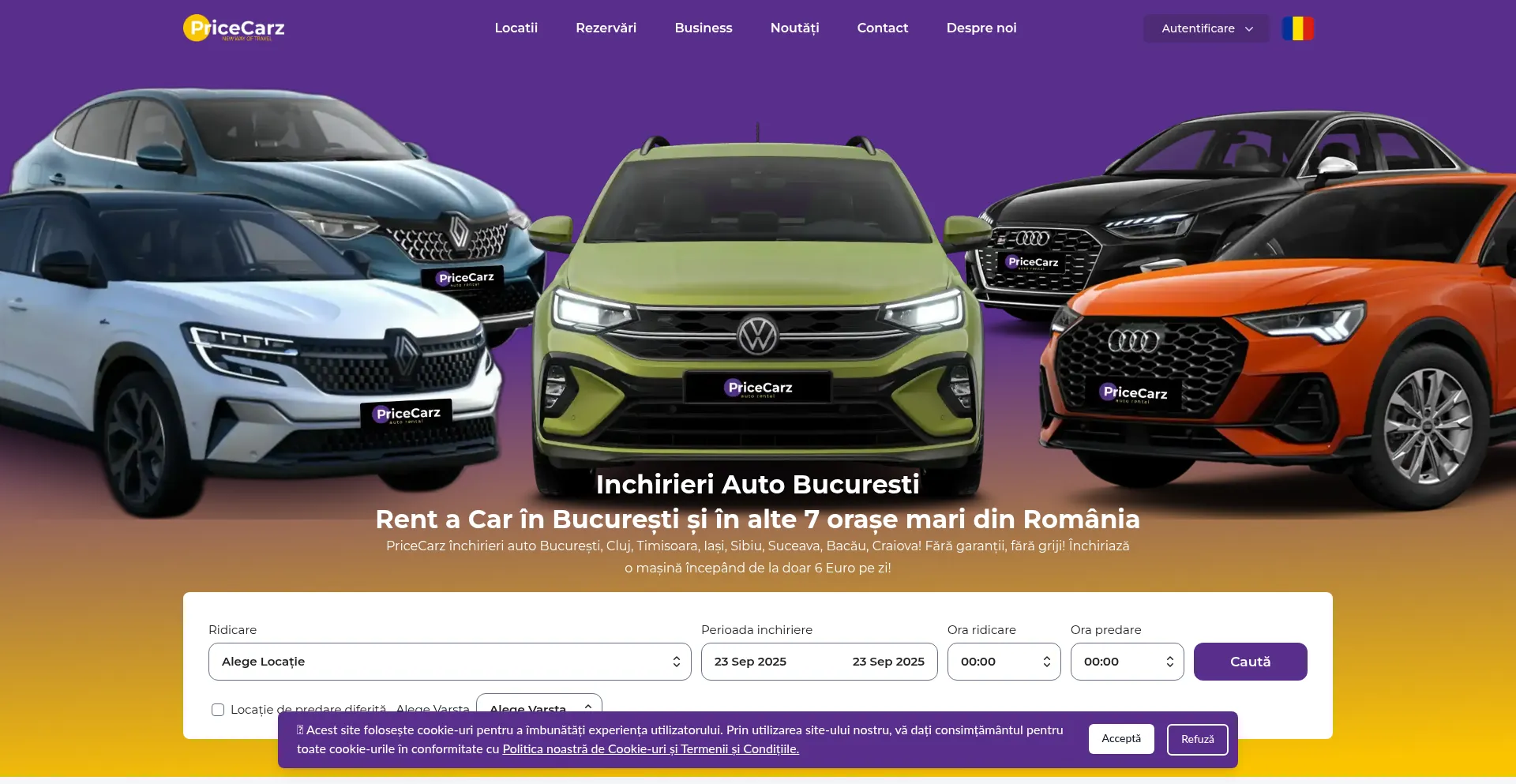 Pricecarz.ro Screenshot