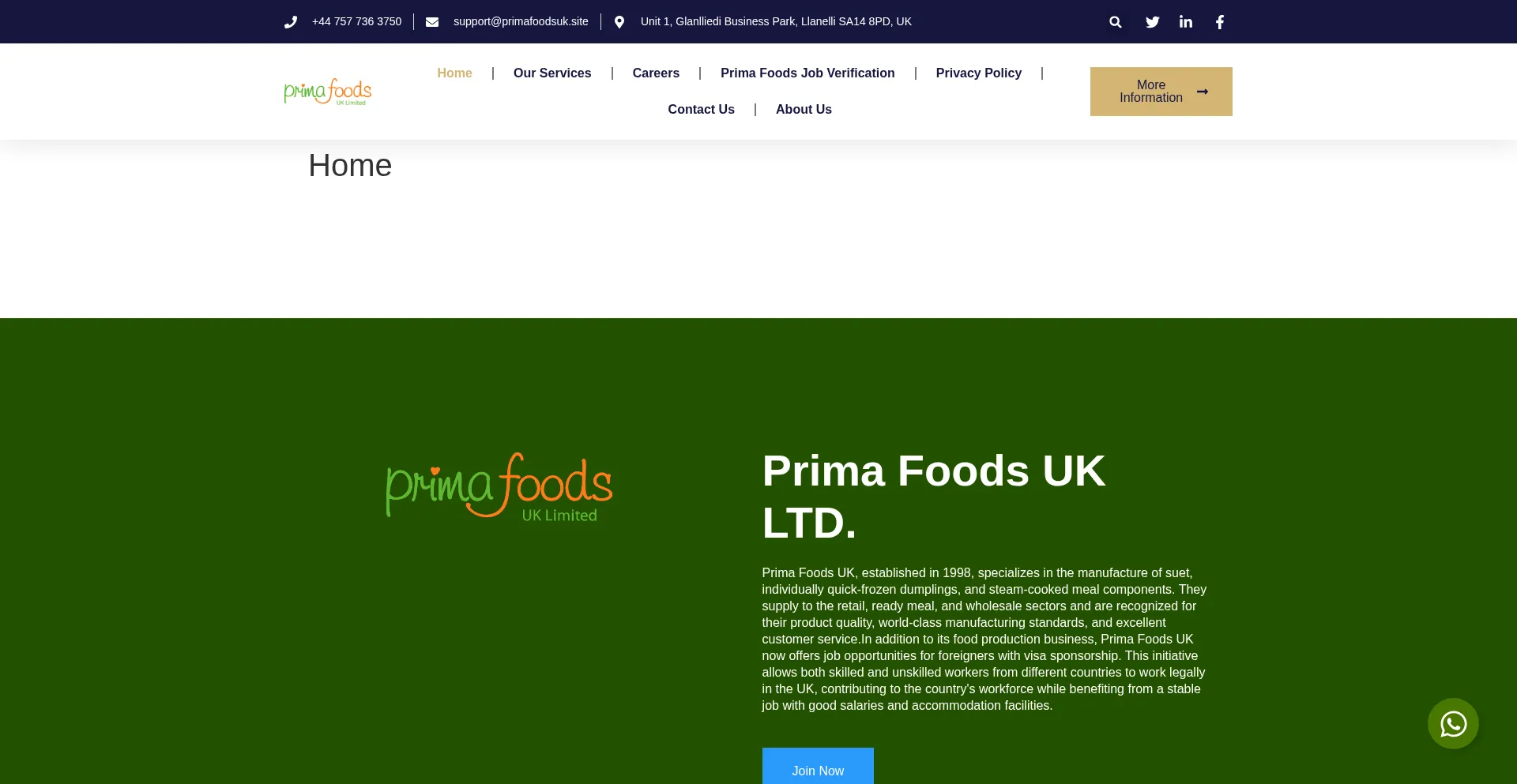¿És Seguro y Confiable Primafoodsuk.site?