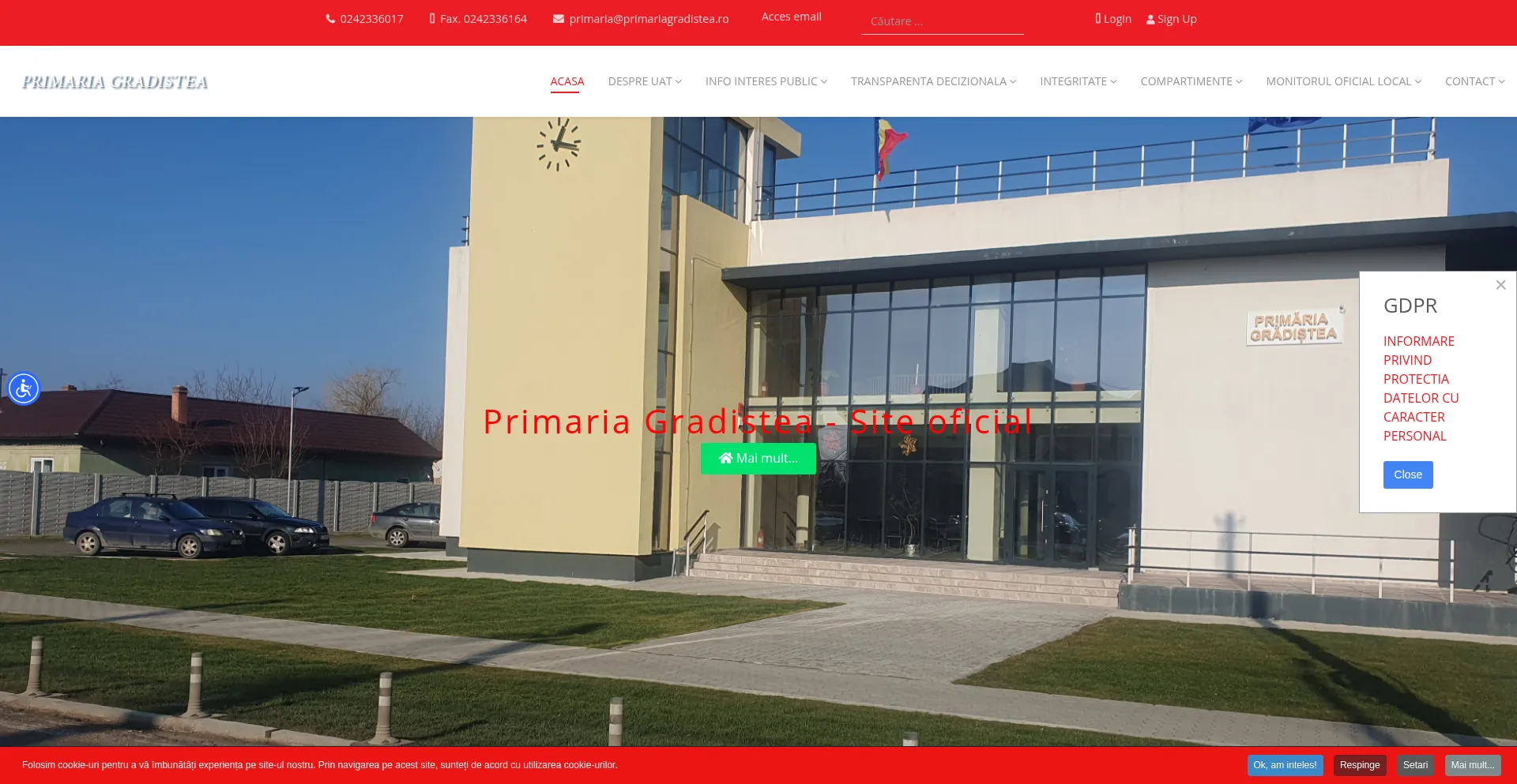 Primariagradistea.ro