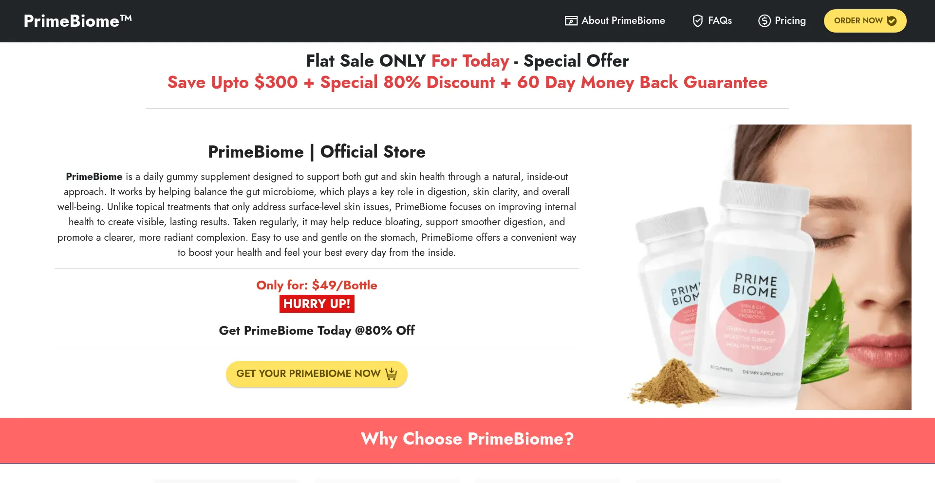 ¿És Seguro y Confiable Primebiome-supplement.us?
