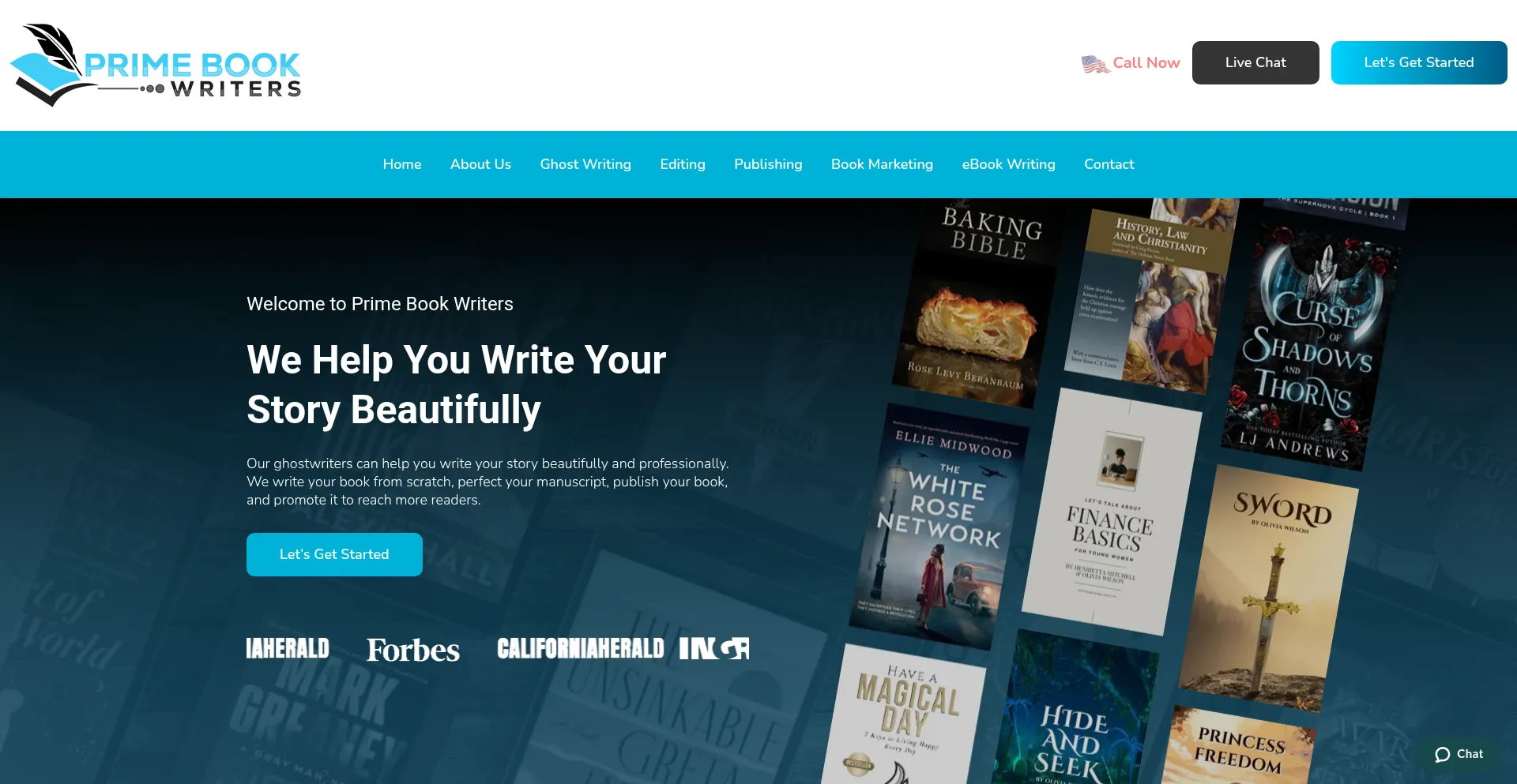 Primebookwriters.com Screenshot