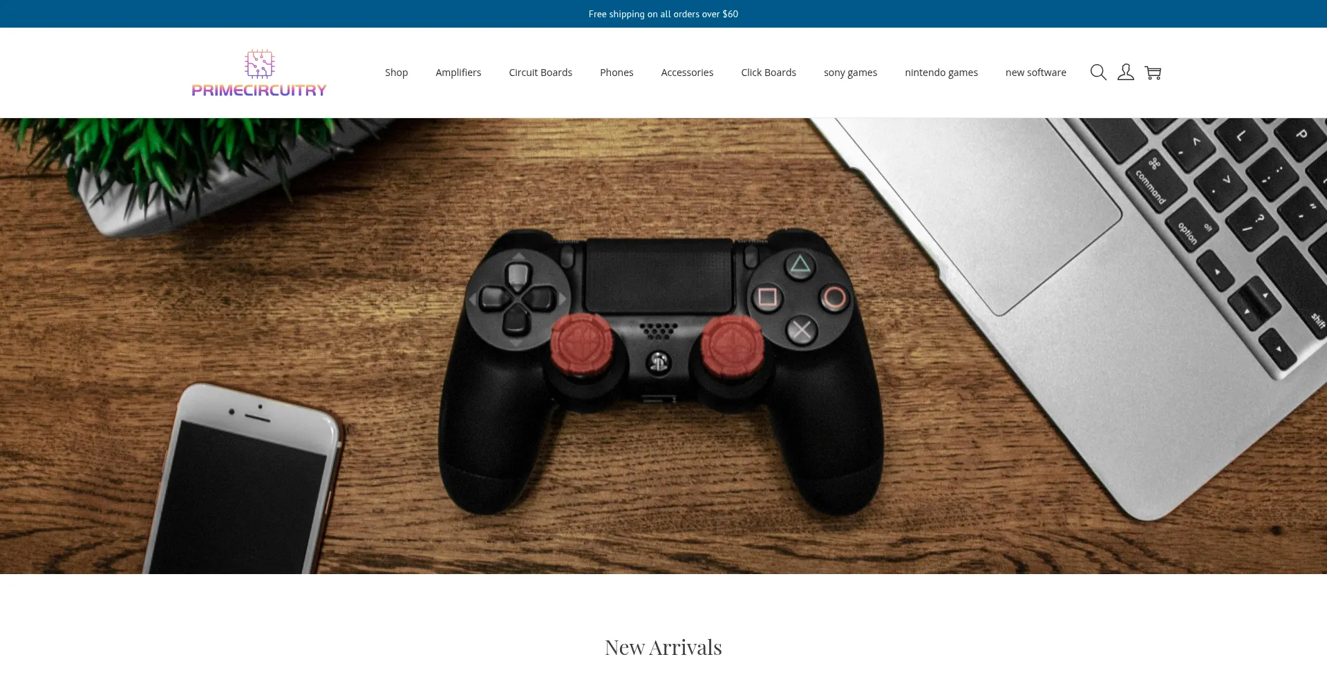 Website screenshot of Primecircuitry.com
