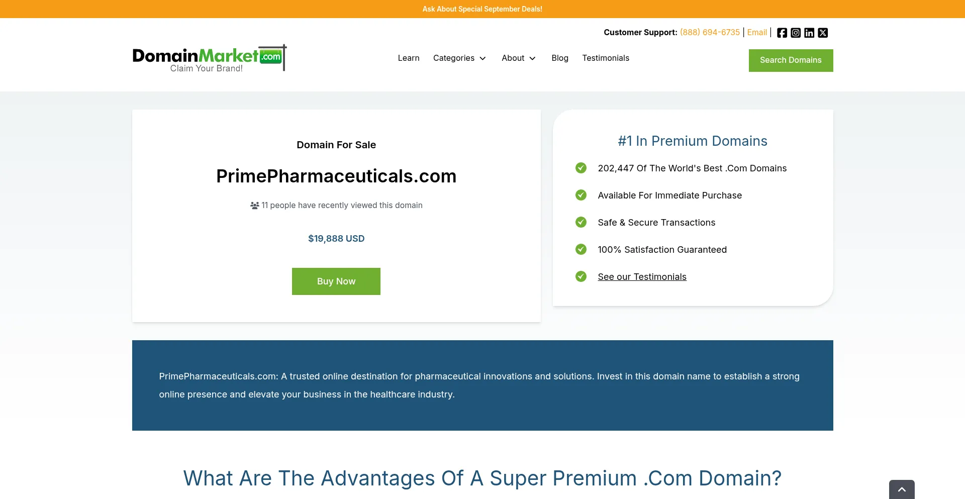 ¿És Seguro y Confiable Primepharmaceuticals.com?