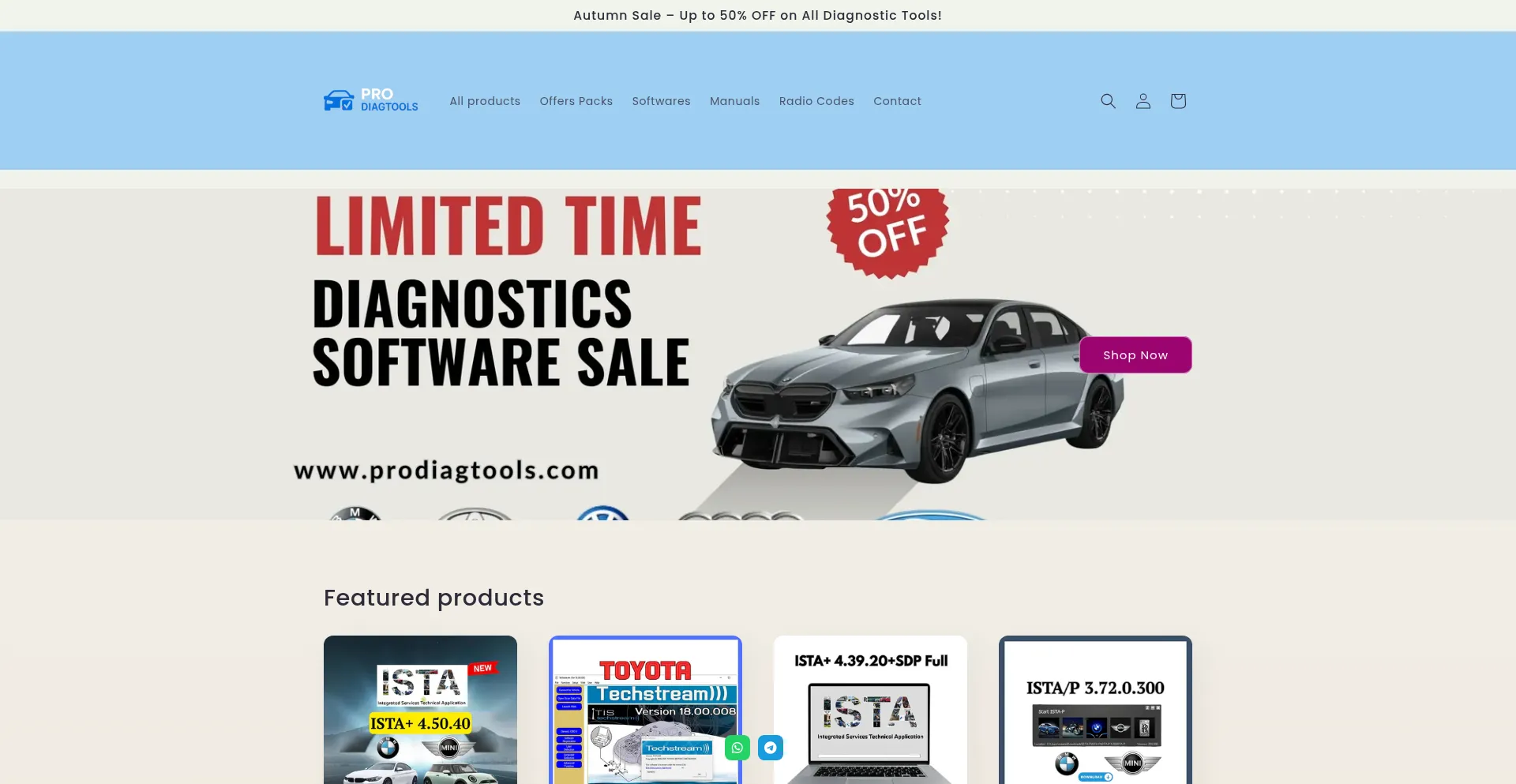 Prodiagtools.com Screenshot