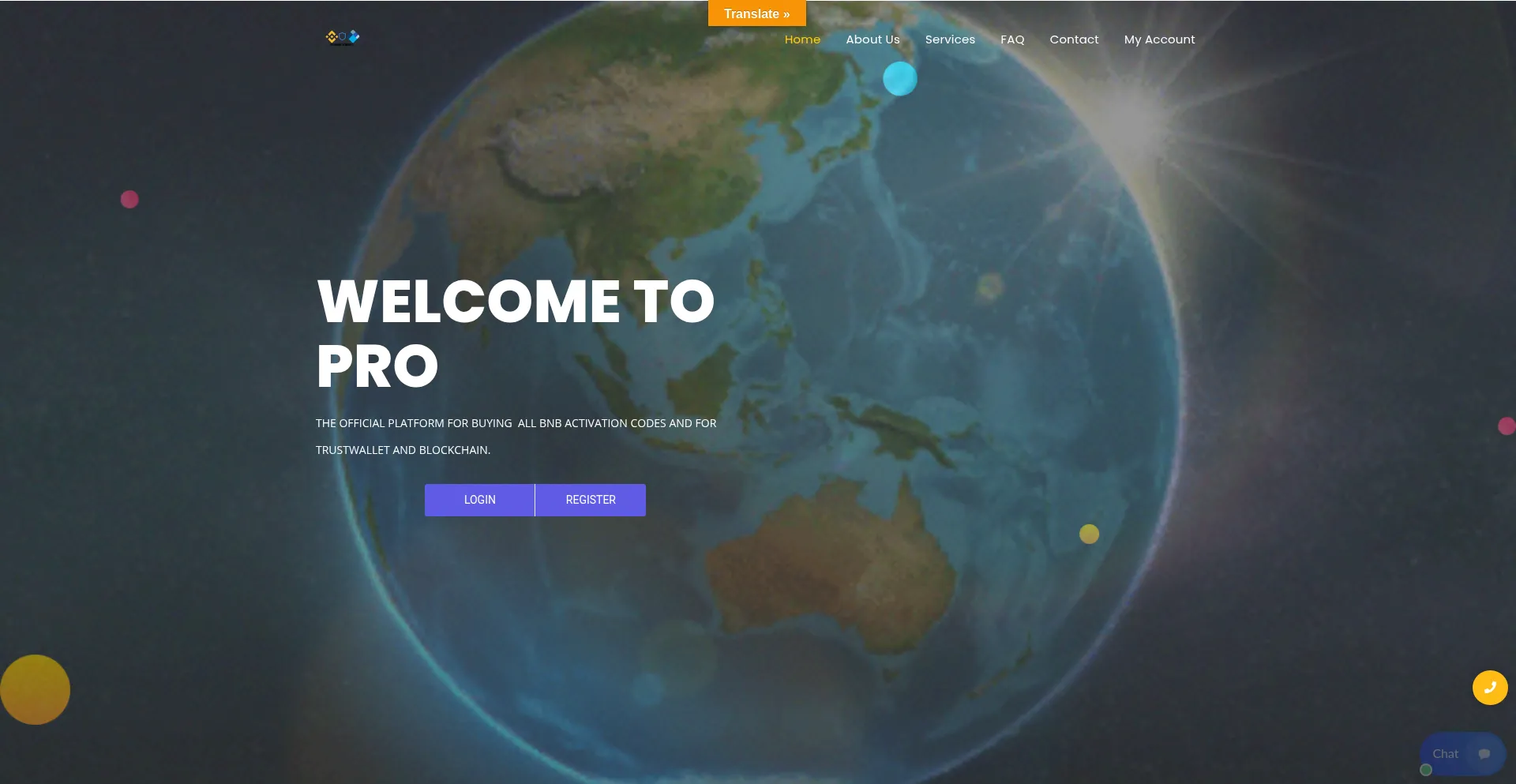 Website screenshot of Proexchangeactivation.icu