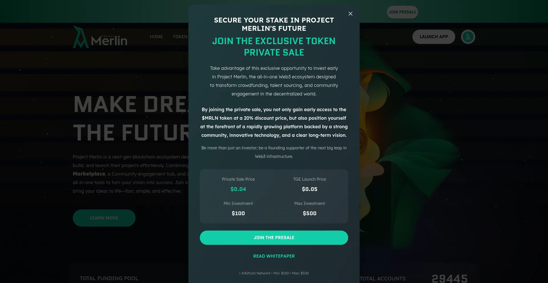 ¿És Seguro y Confiable Projectmerlin.io?