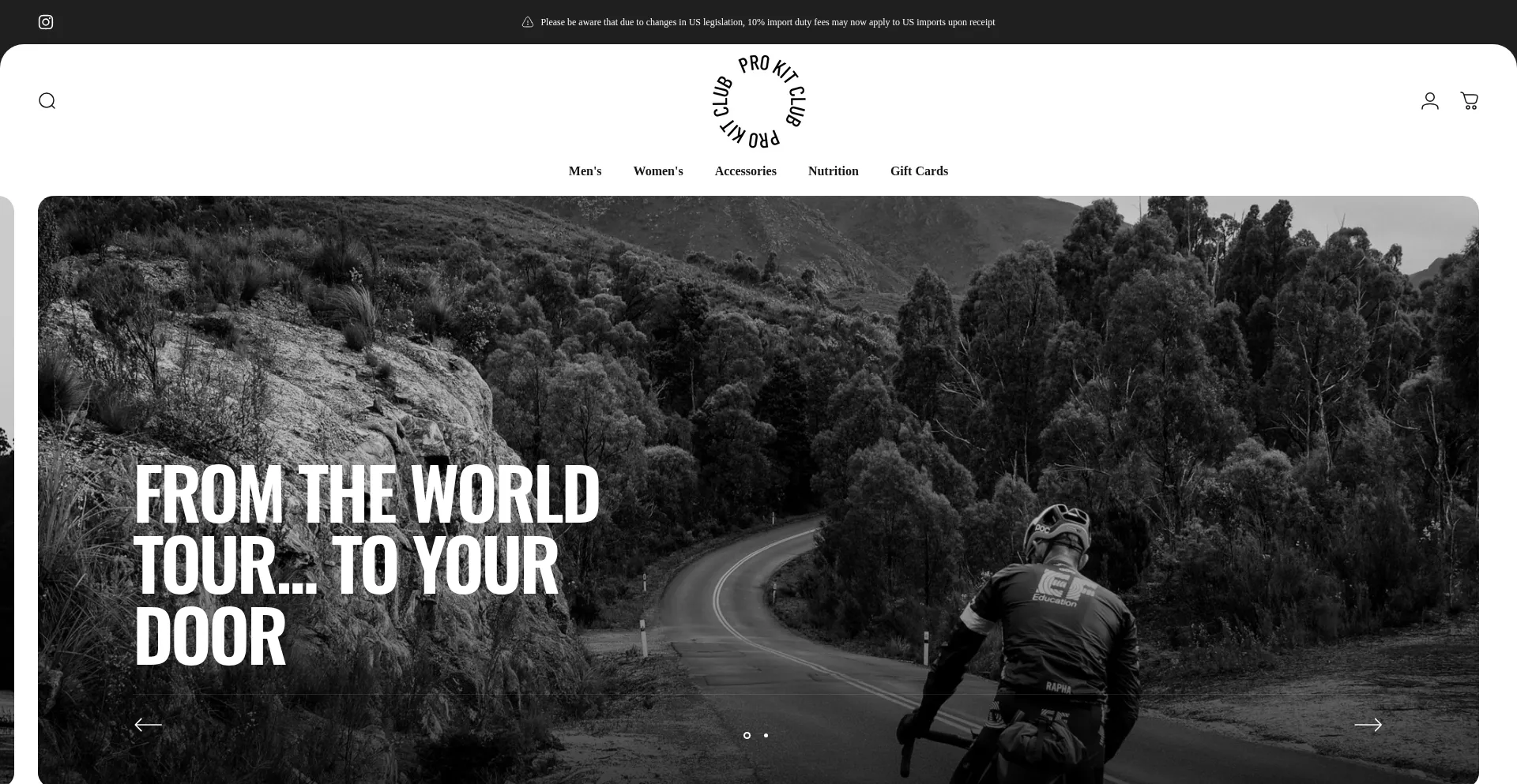 Website screenshot of Prokitclub.com