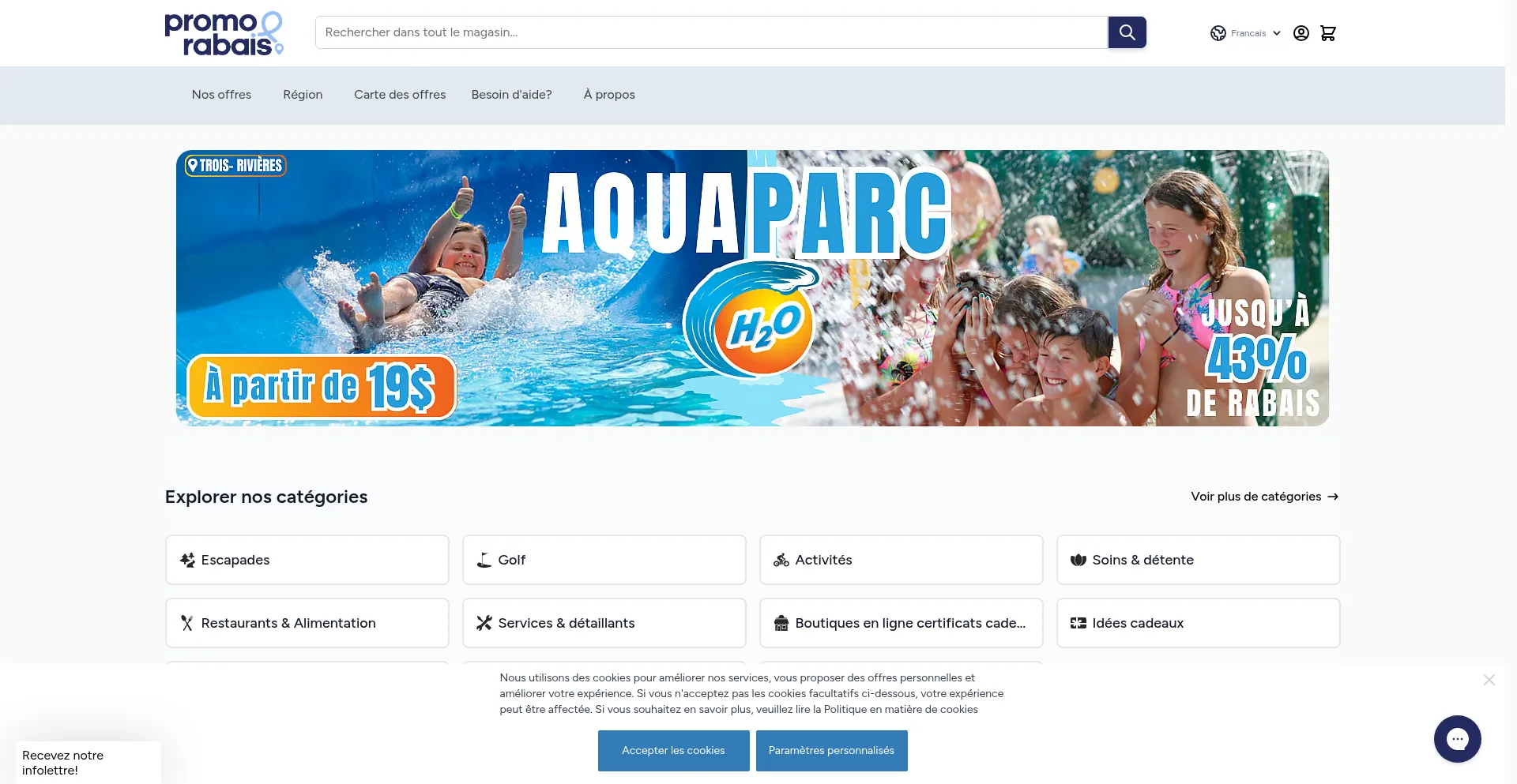 Website screenshot of Promorabais.com