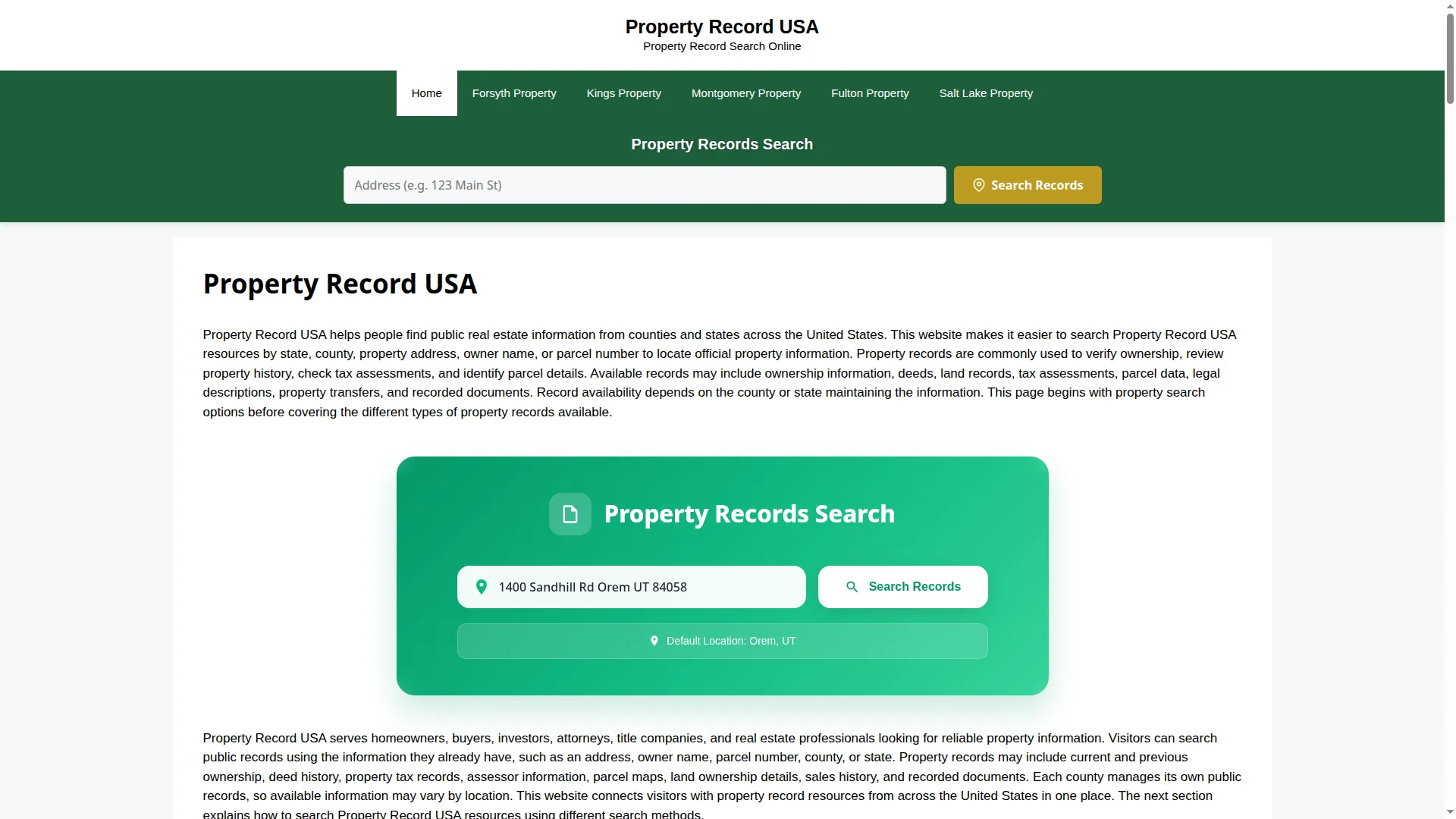 Propertyrecord.us