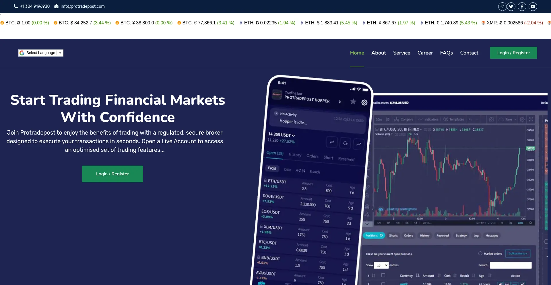 ¿És Seguro y Confiable Protradepost.com?