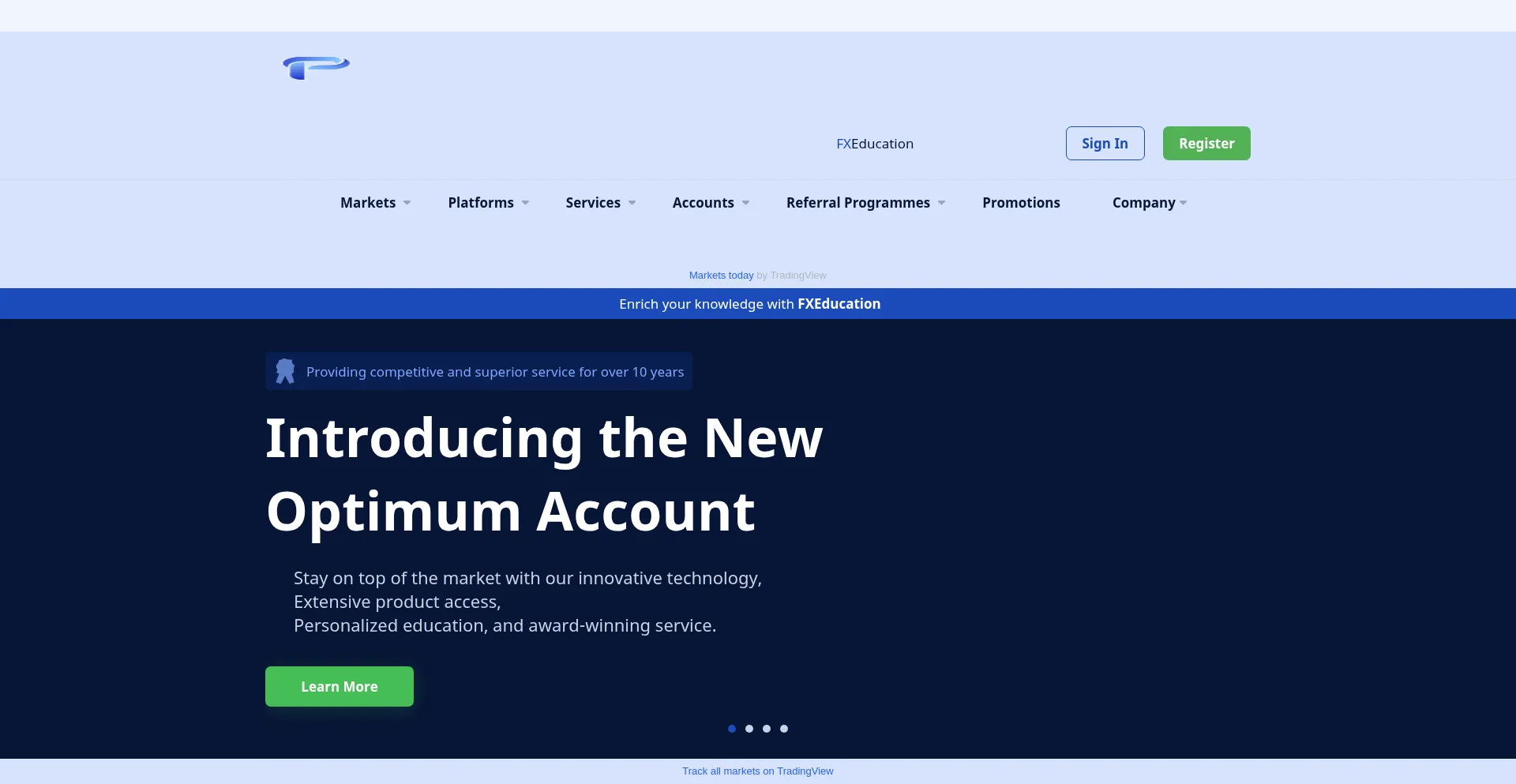 Website screenshot of Protradingcapital.com