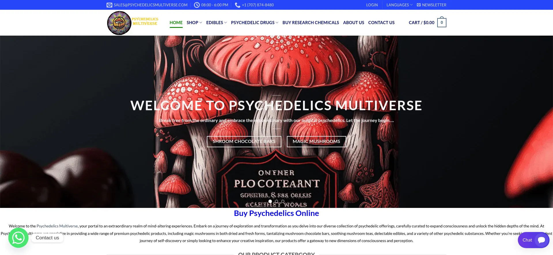 Psychedelicsmultiverse.com Screenshot