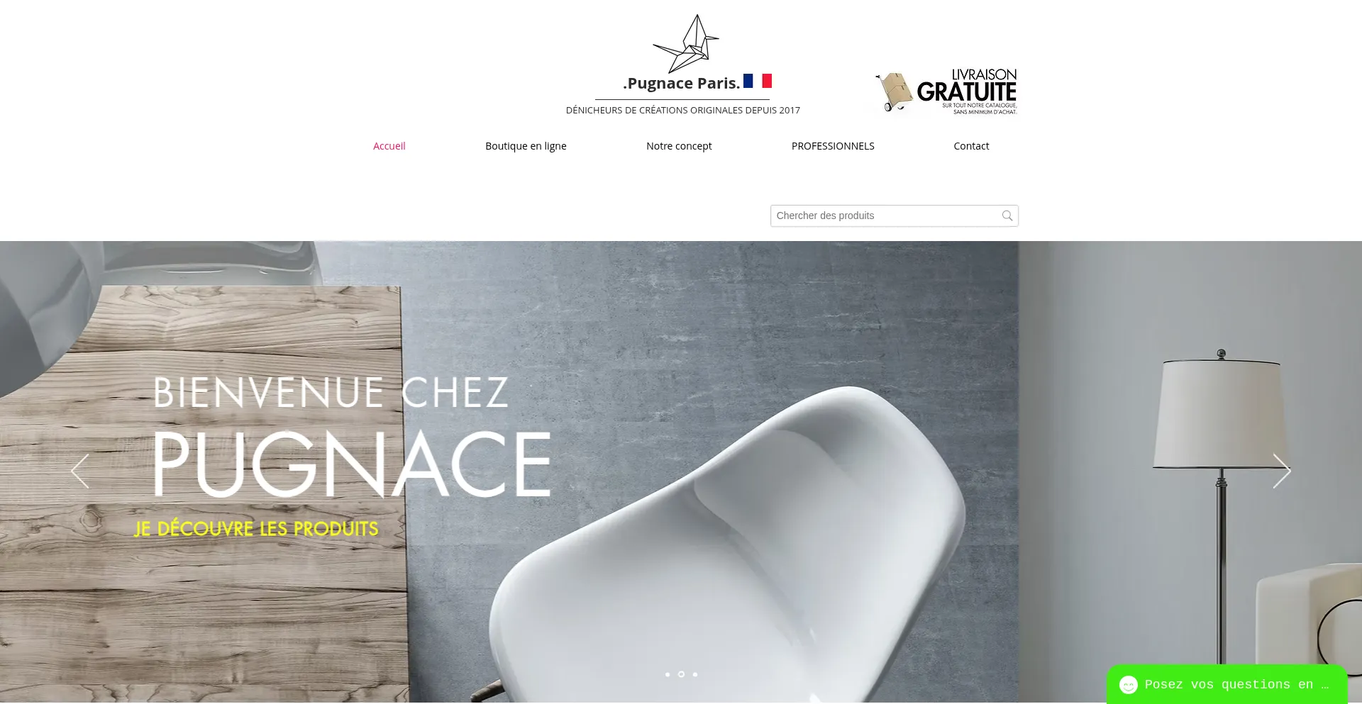 Pugnace-paris.com Screenshot