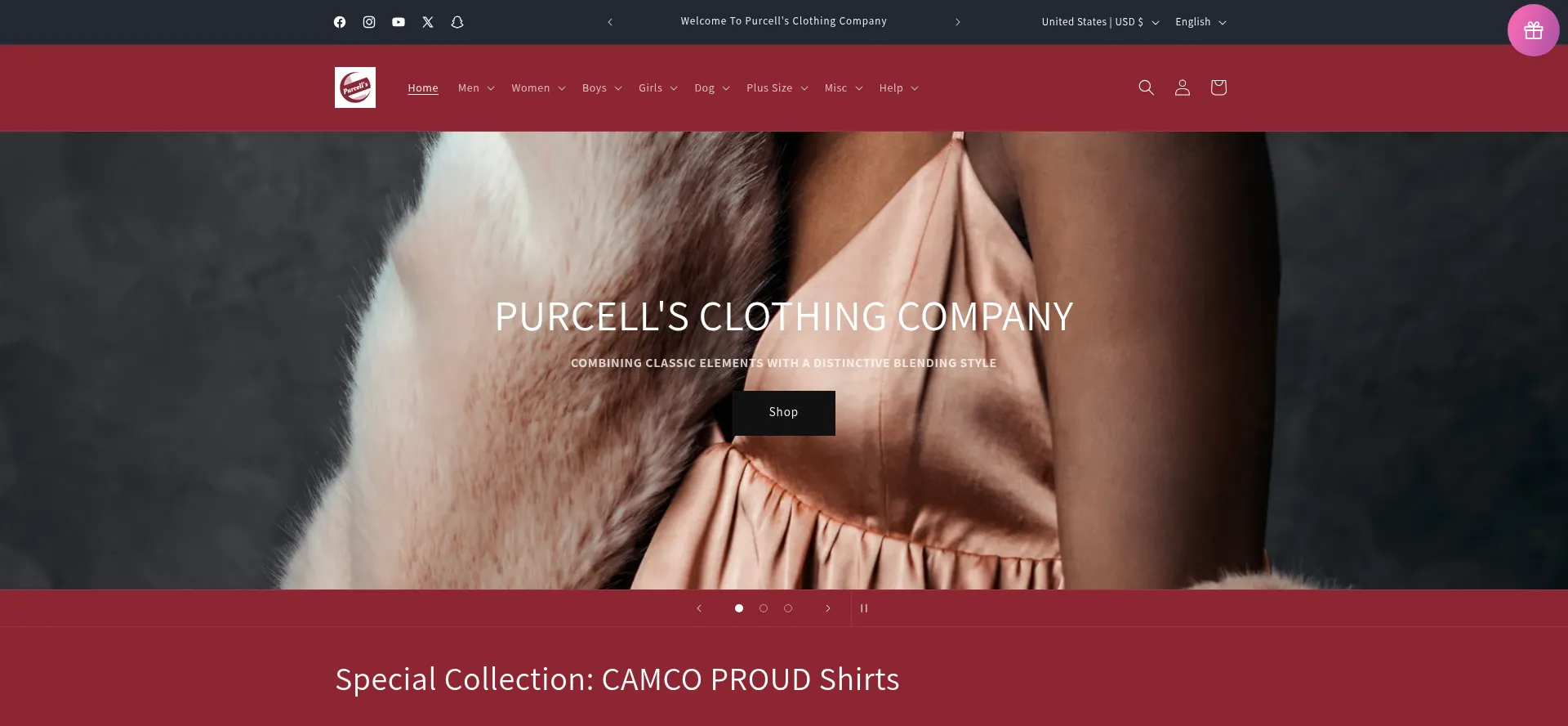 Purcellsclothingcompany.com