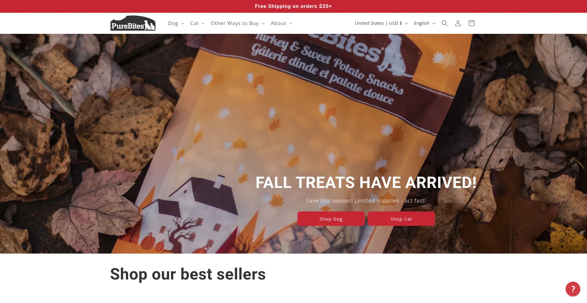 Purebites.com Screenshot