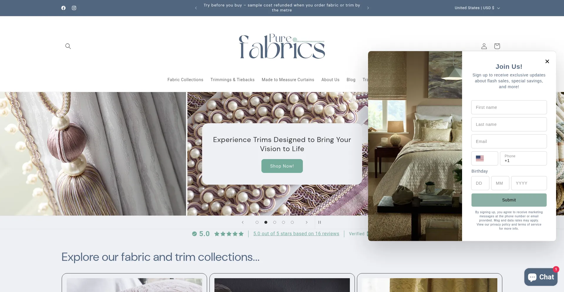 Purefabrics.co.uk
