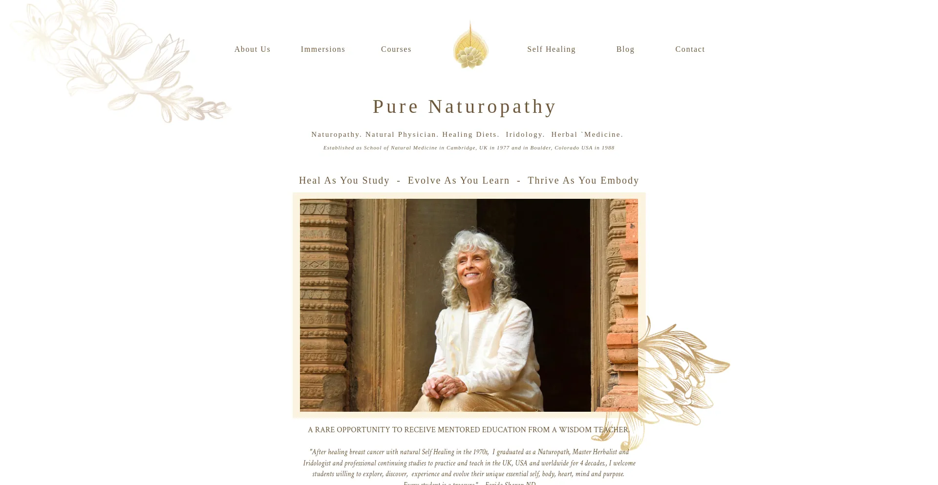 Website screenshot of Purehealth.com