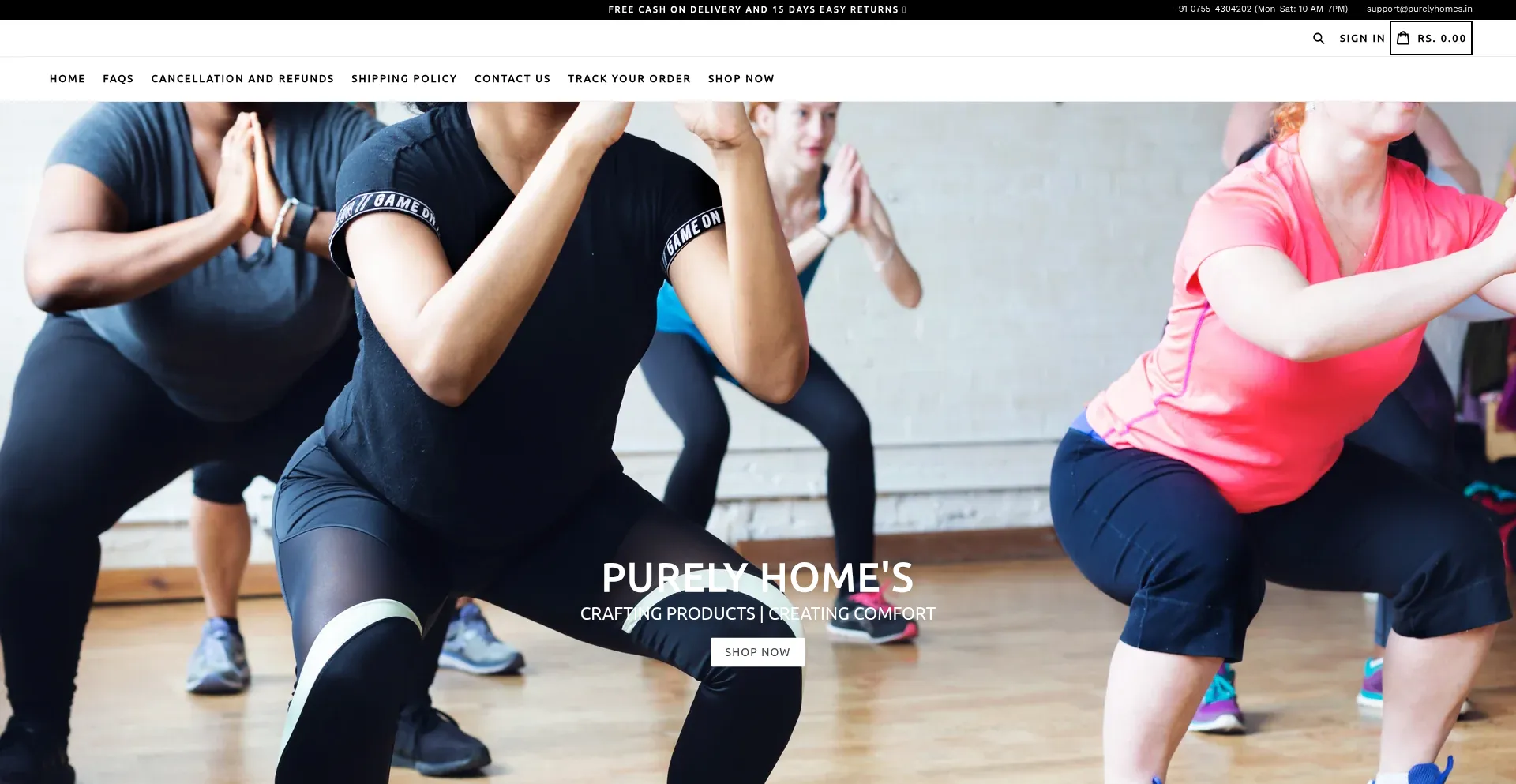 ¿És Seguro y Confiable Purelyhomes.in?