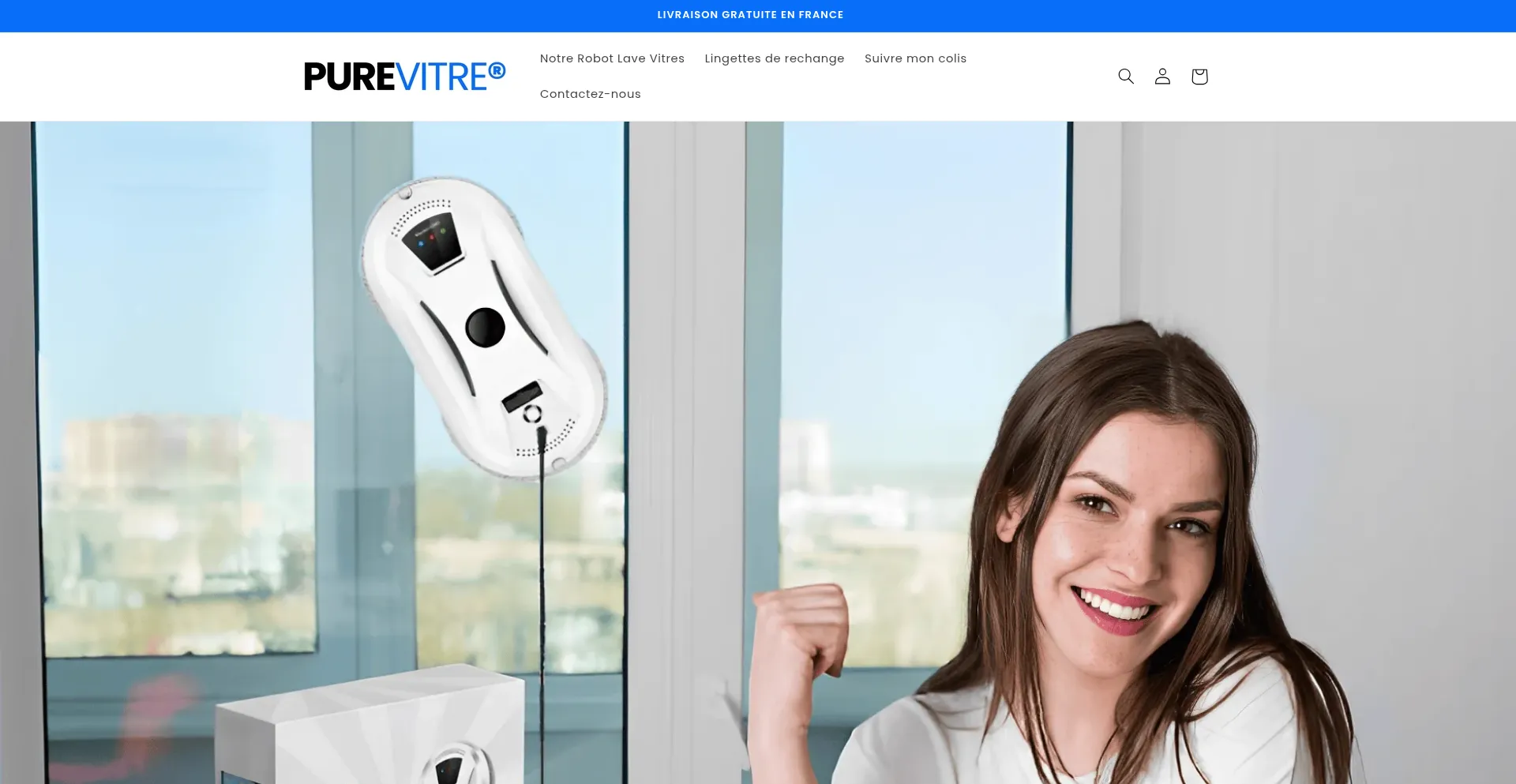 Website screenshot of Purevitre.com
