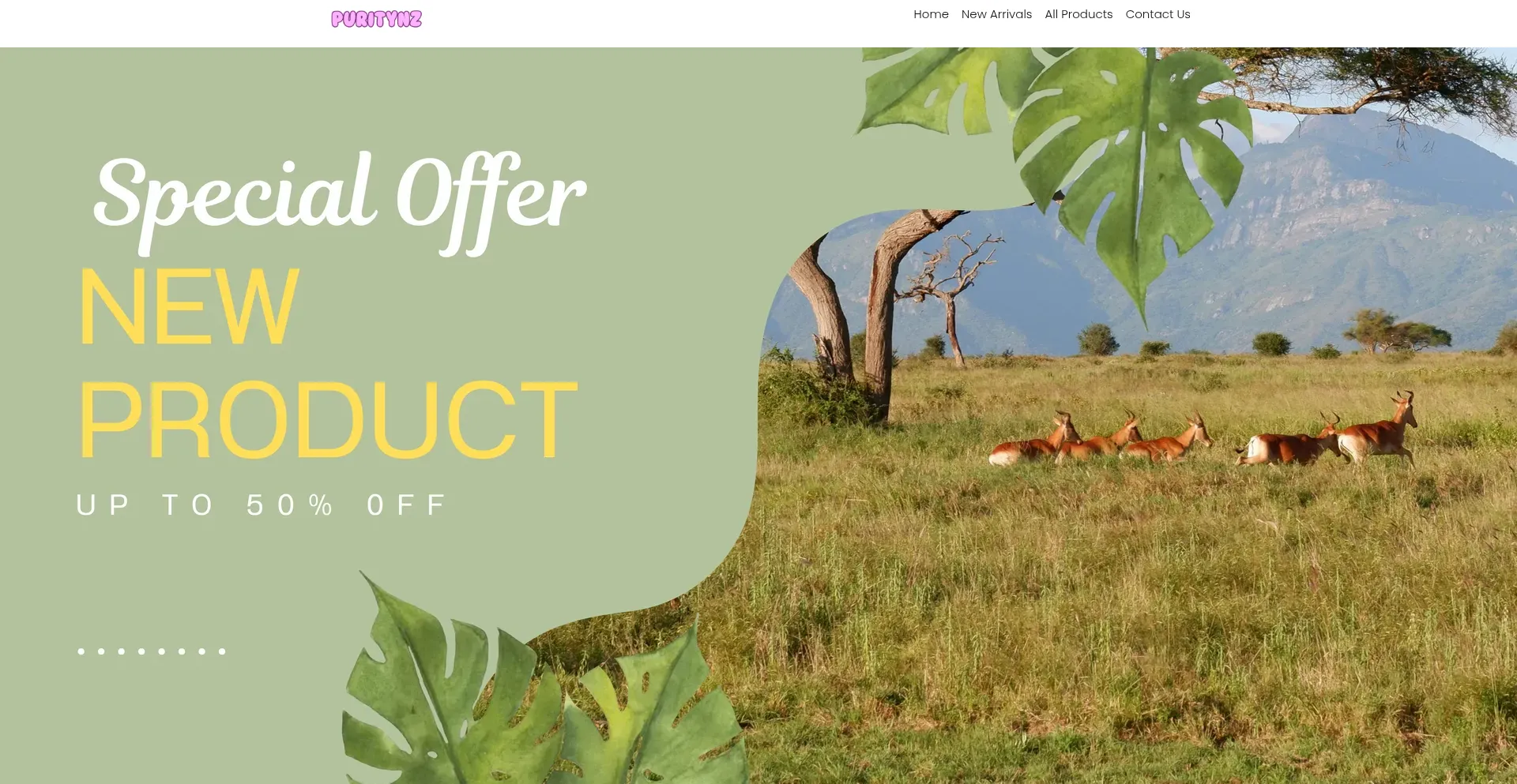 Website screenshot of Puritynz.com