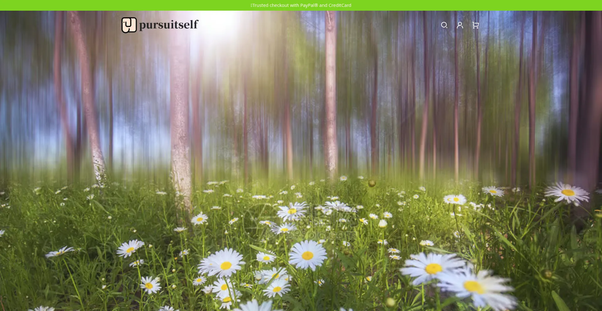 Website screenshot of Pursuitself.com