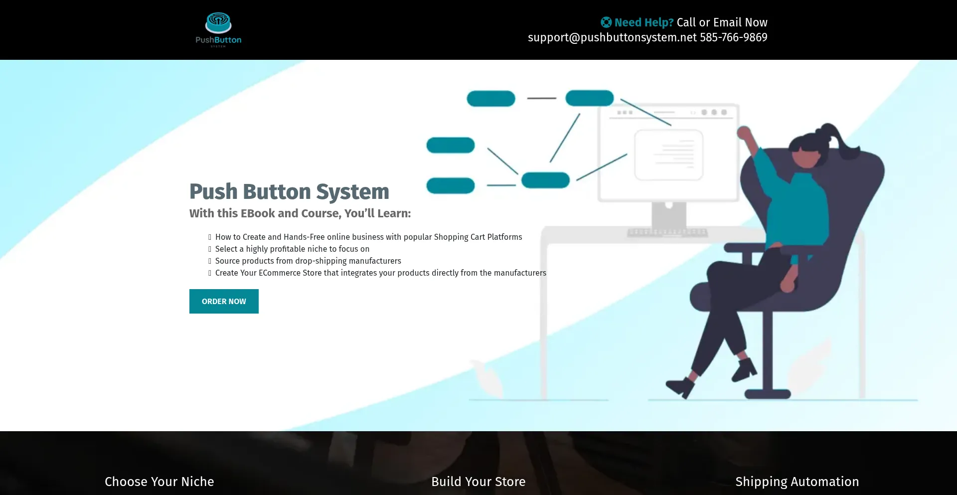 ¿És Seguro y Confiable Pushbuttonsystem.net?
