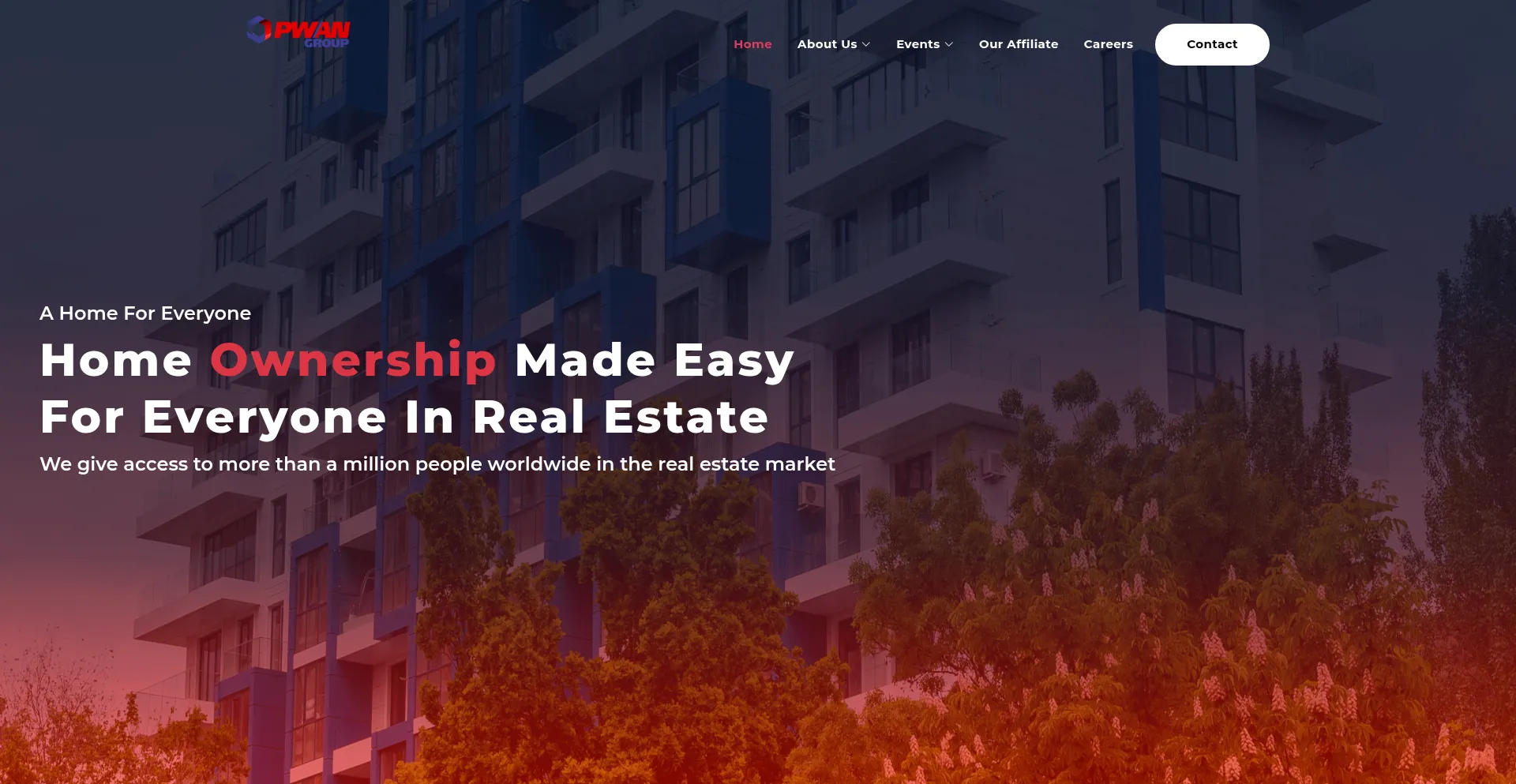 Website screenshot of Pwangroup.com