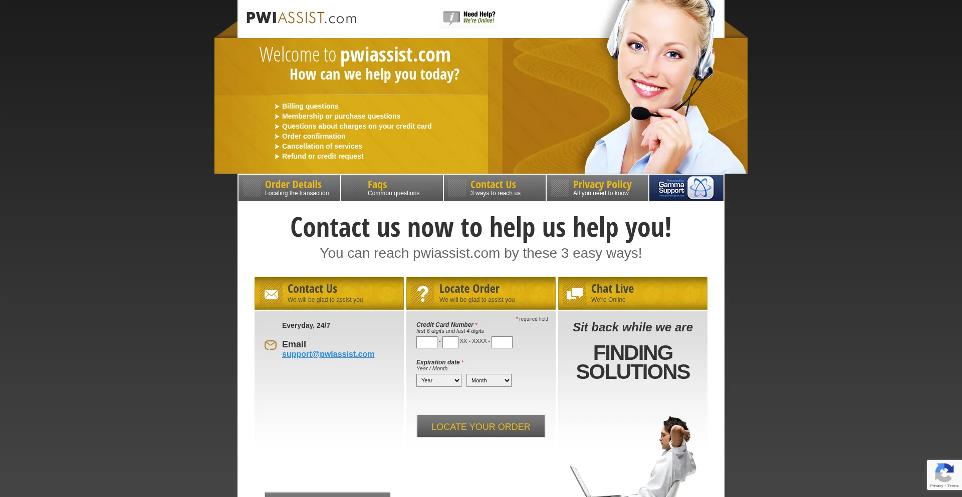 ¿És Seguro y Confiable Pwiassist.com?