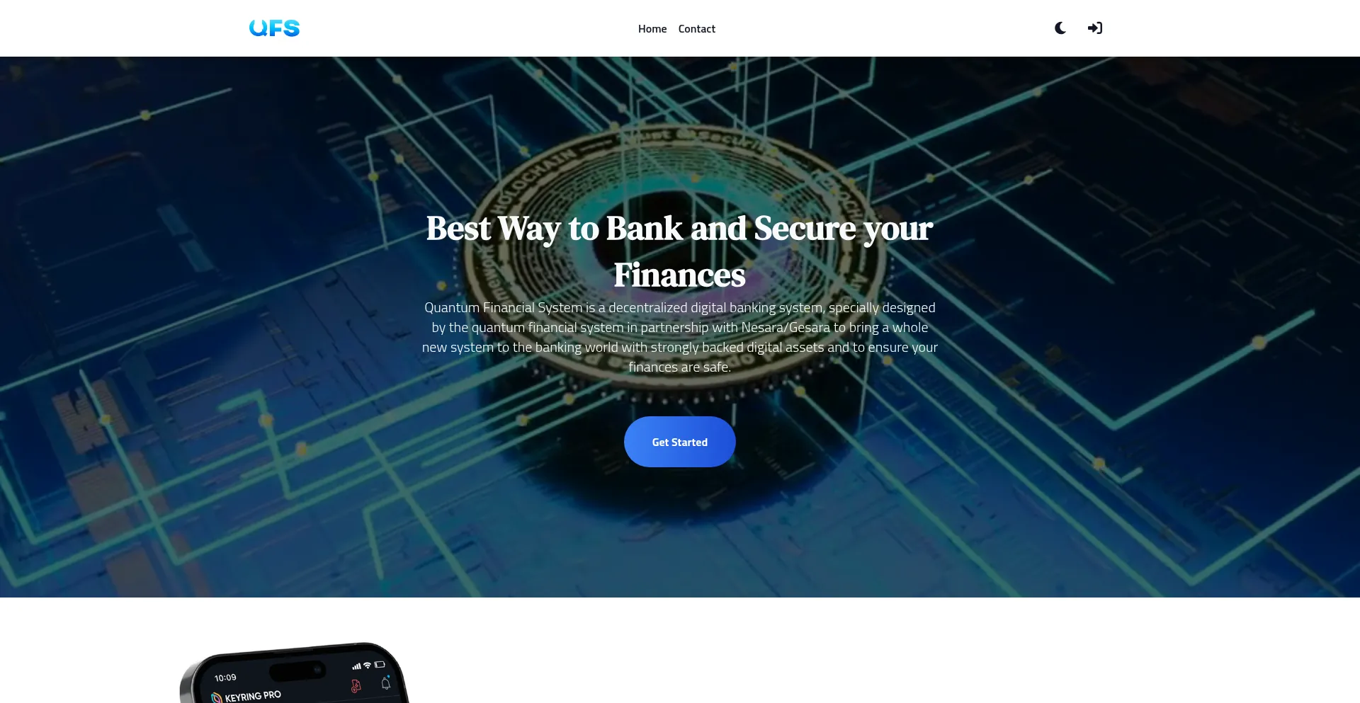 Website screenshot of Qfs-matrix.com