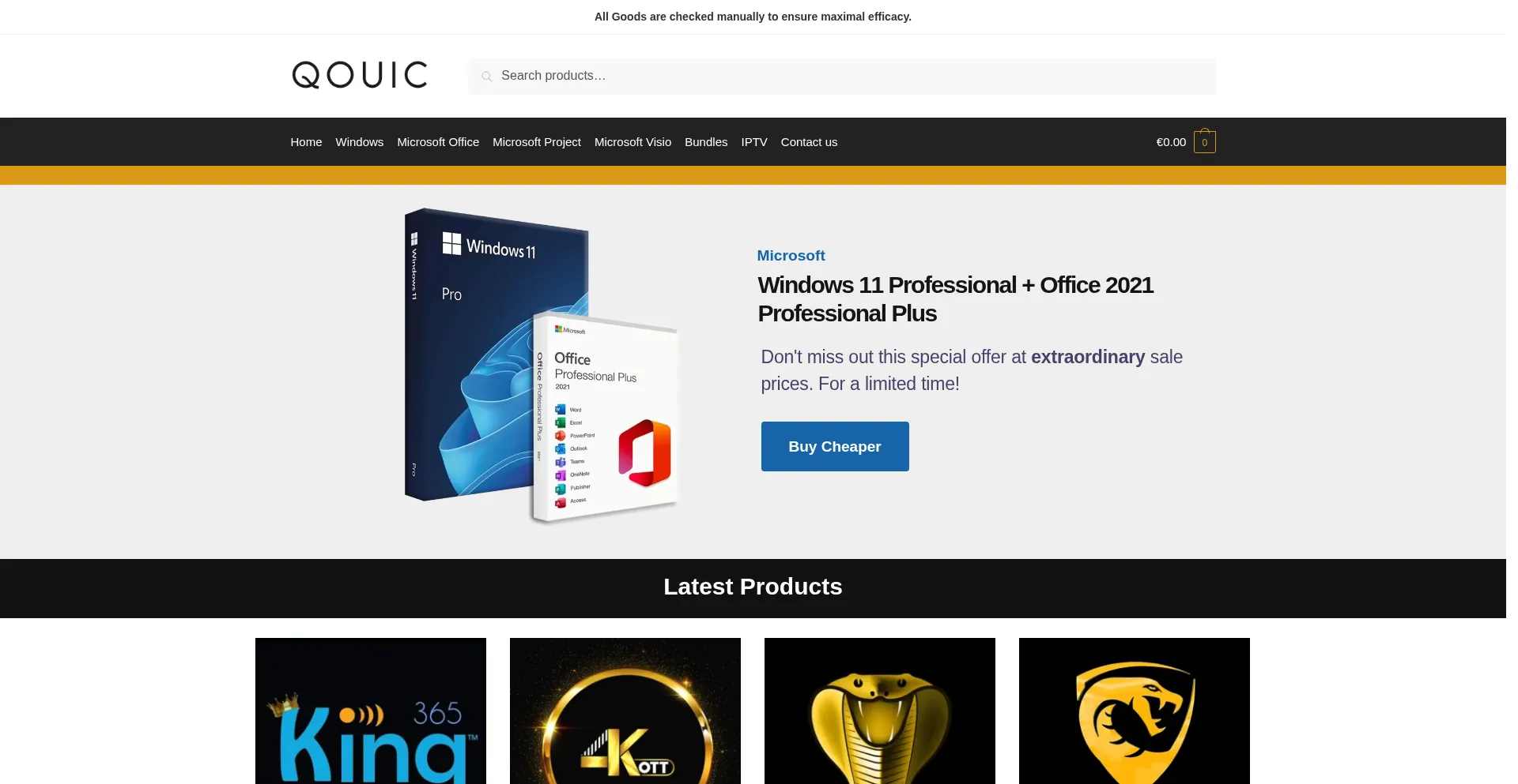 Qouic.com Screenshot