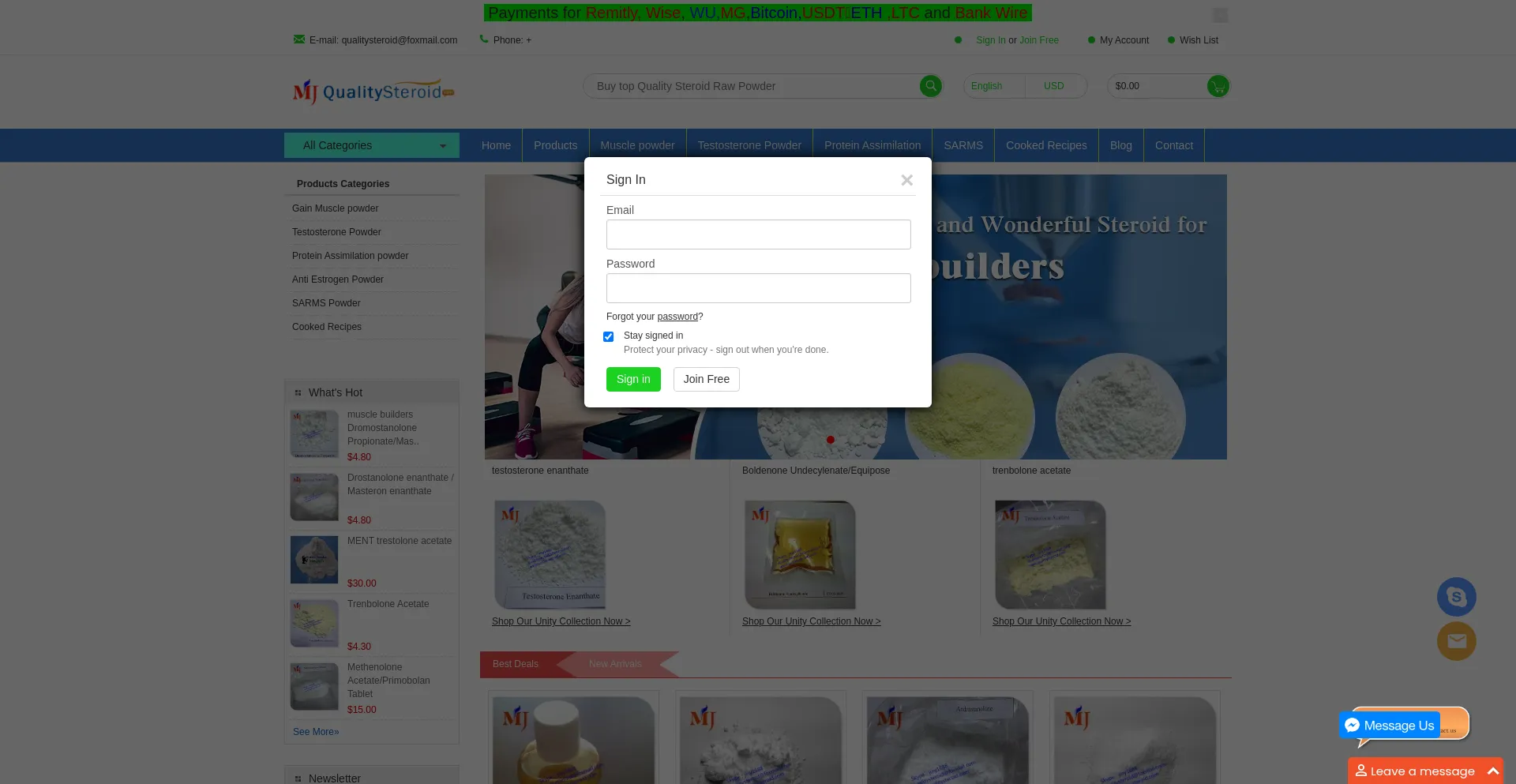 ¿És Seguro y Confiable Qualitysteroid.com?