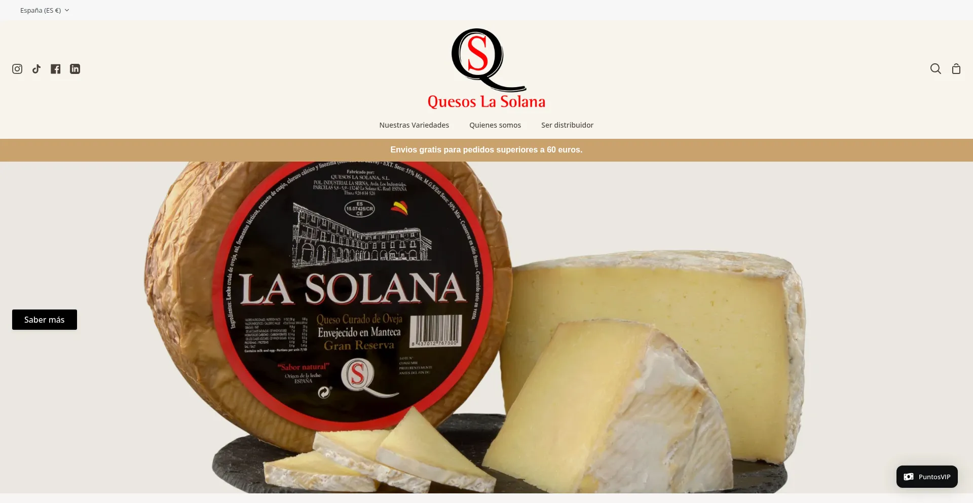 Quesoslasolana.com