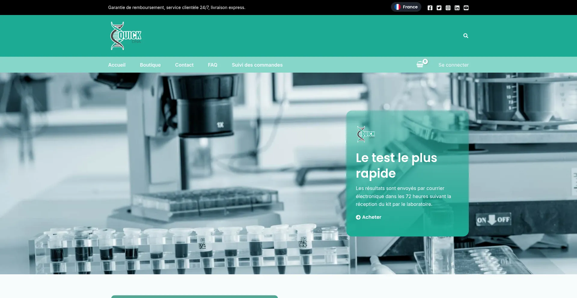 ¿És Seguro y Confiable Quickdna.fr?