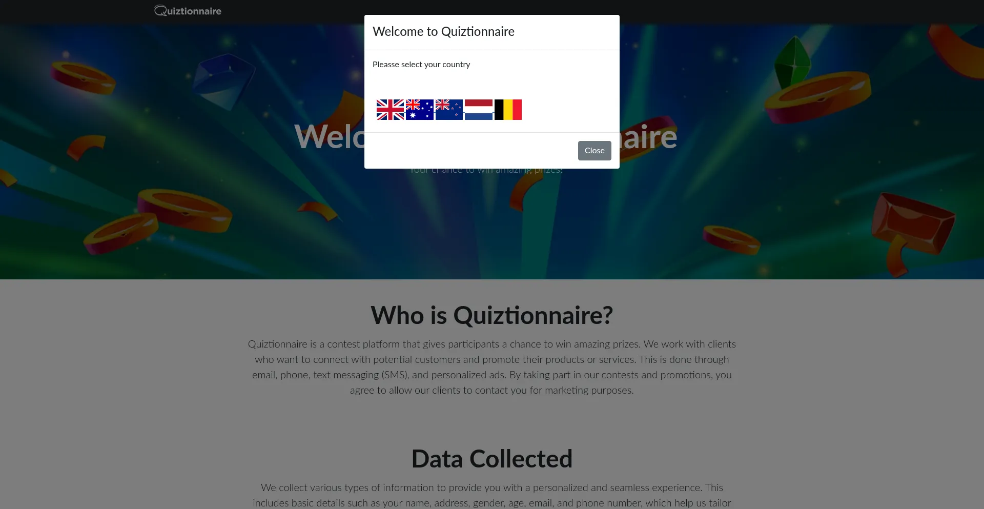 ¿És Seguro y Confiable Quiztionnaire-nl.com?