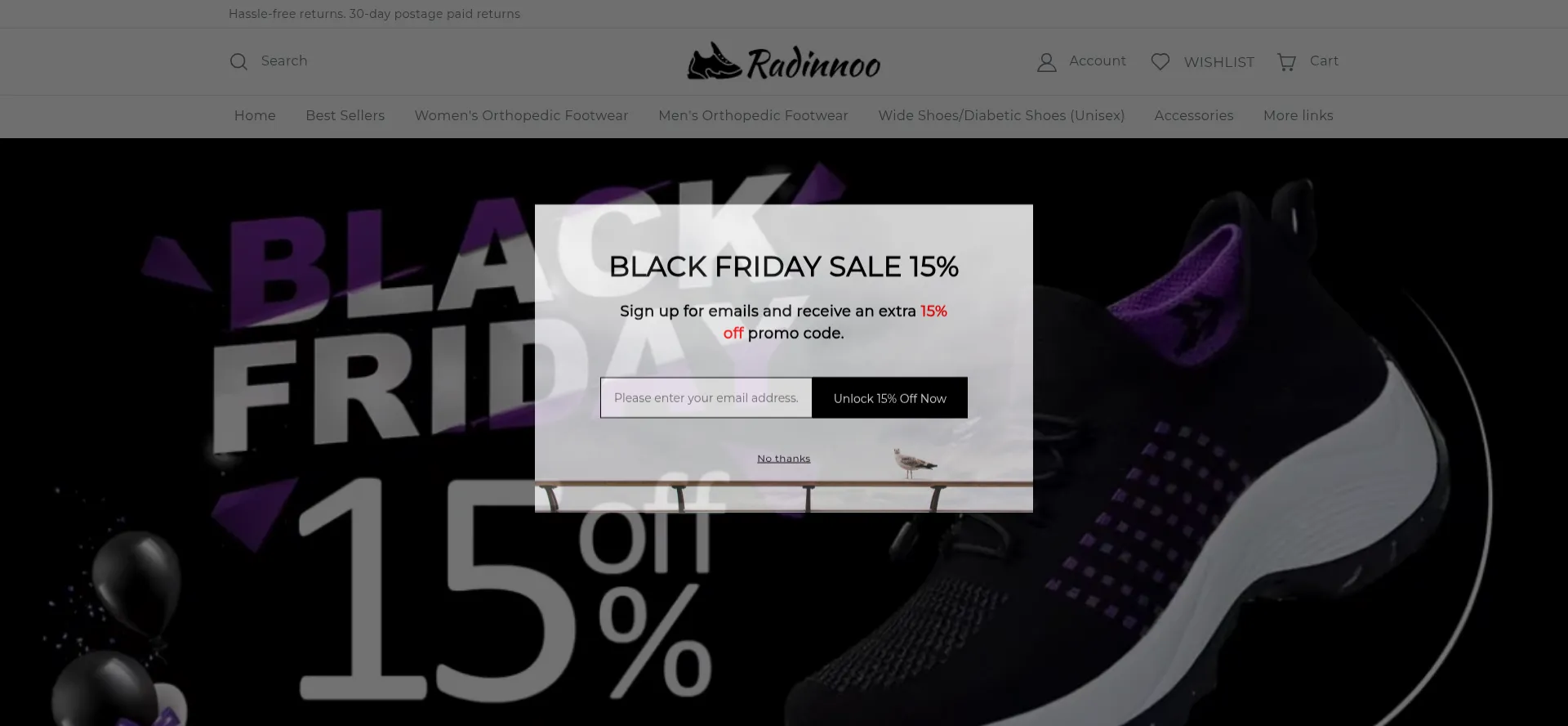 Website screenshot of Radinnoo.com