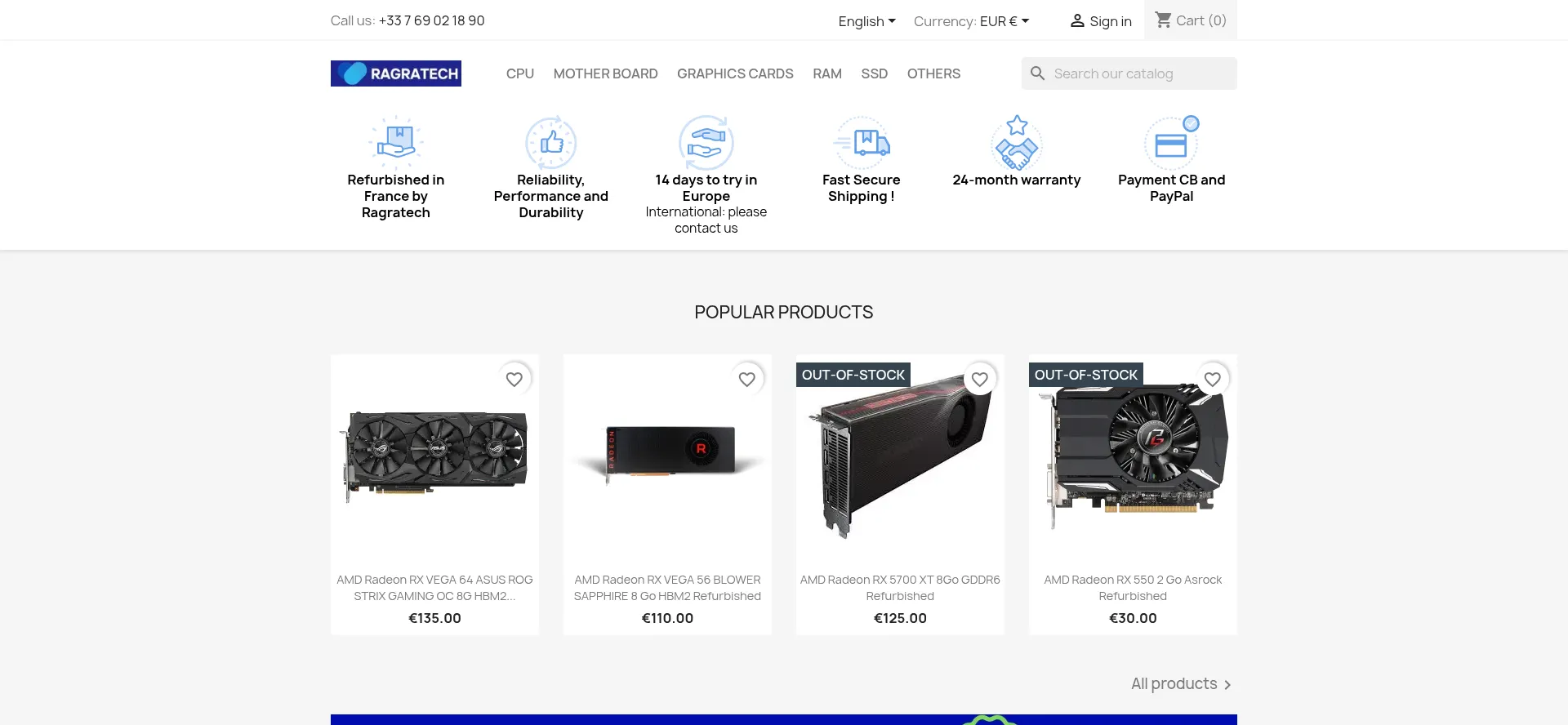 ¿És Seguro y Confiable Ragratech.fr?