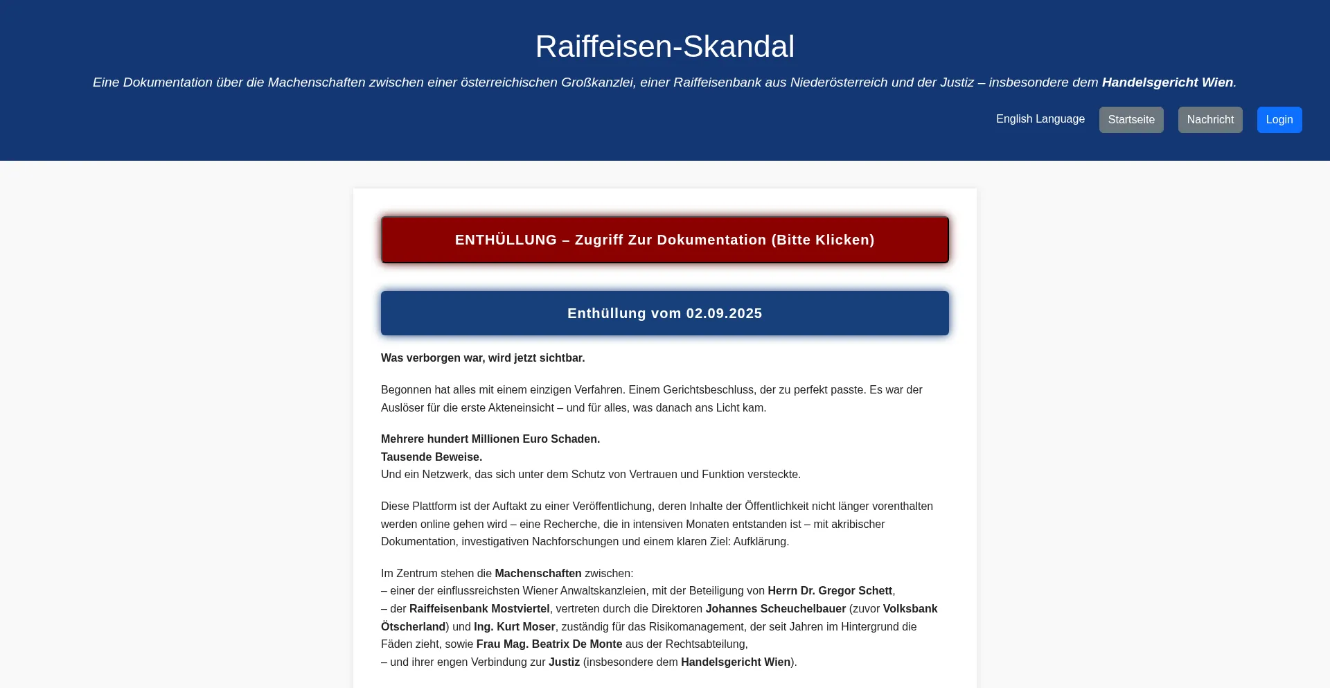 ¿És Seguro y Confiable Raiffeisenskandal.com?