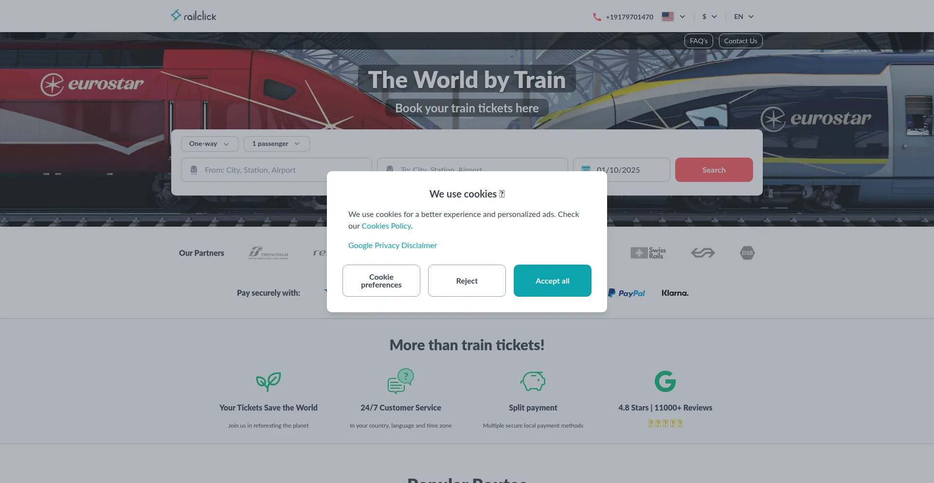 Railclick.com Screenshot