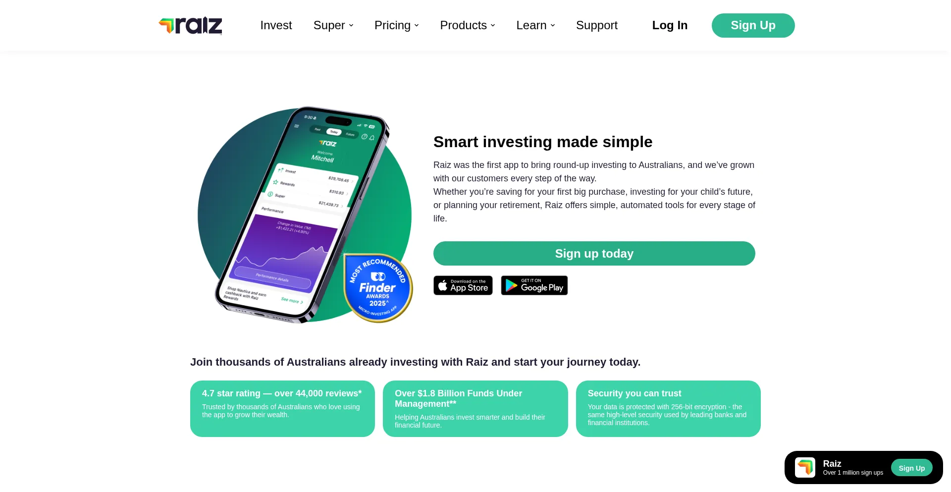 ¿És Seguro y Confiable Raizinvest.com.au?