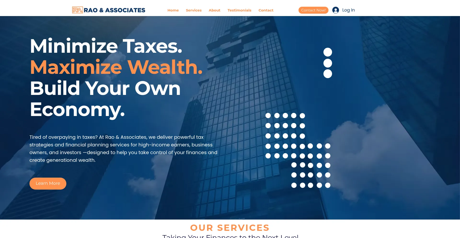 Raoandassociates.com Screenshot