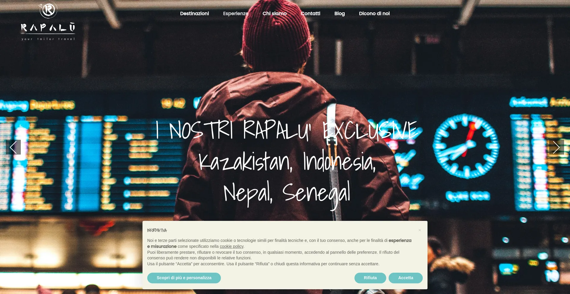 Website screenshot of Rapalu.it