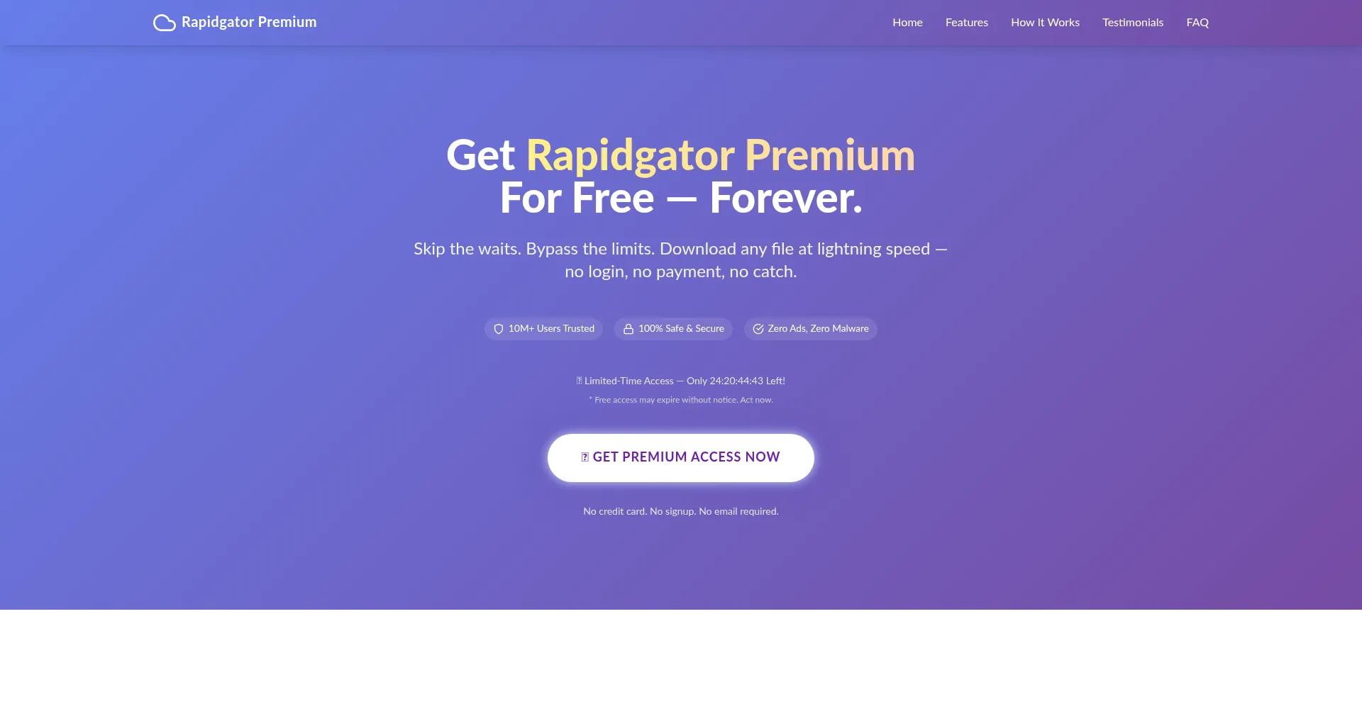 ¿És Seguro y Confiable Rapidgator4u.top?