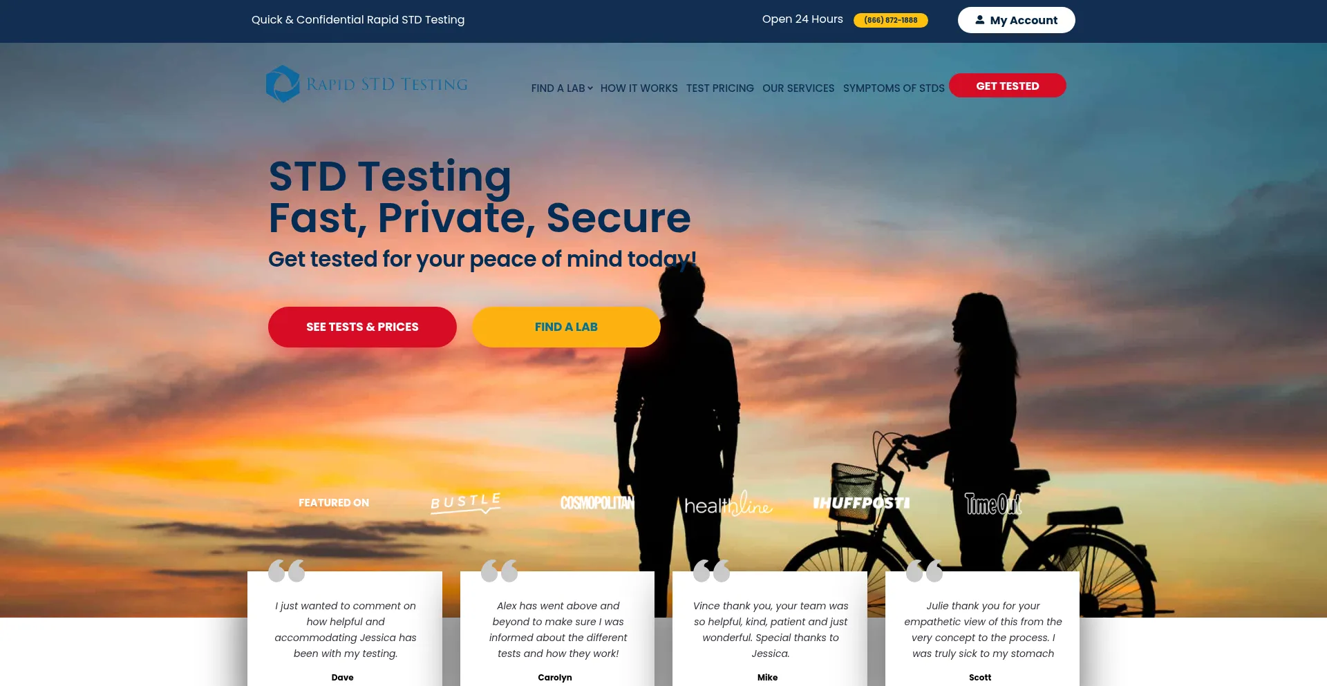 ¿És Seguro y Confiable Rapidstdtesting.com?