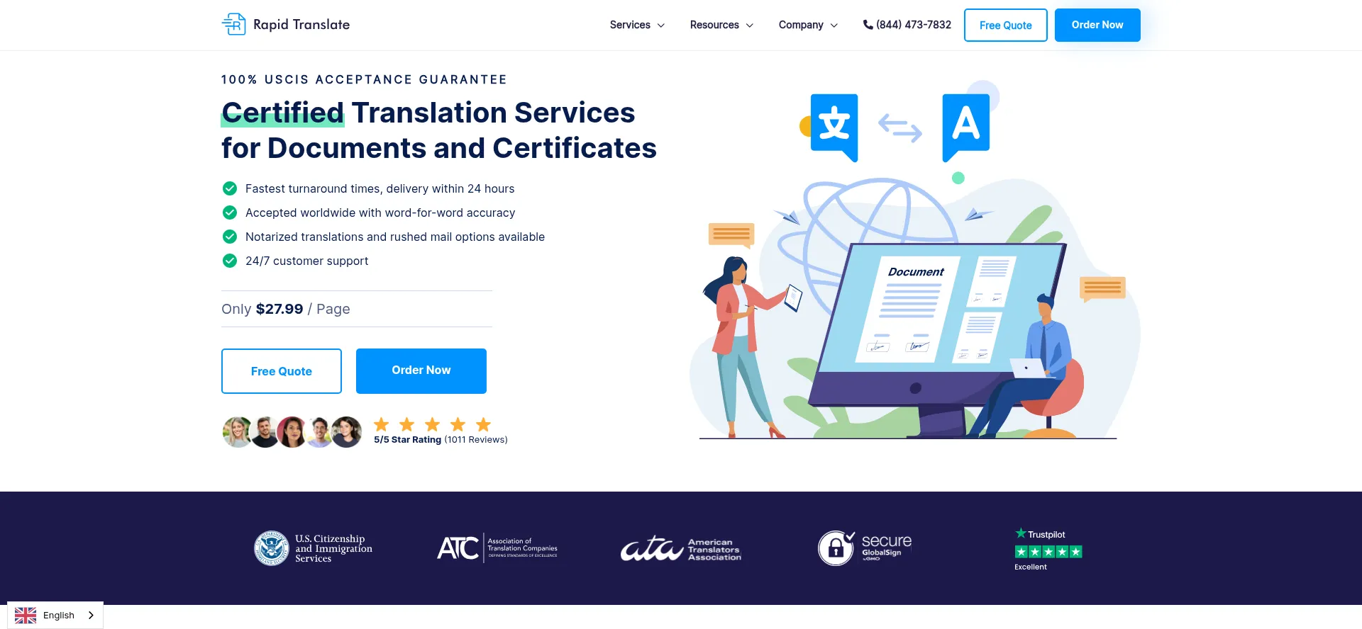 ¿És Seguro y Confiable Rapidtranslate.org?