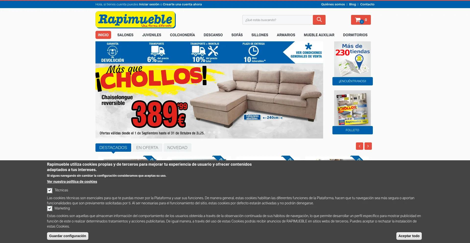 Rapimueble.com Screenshot