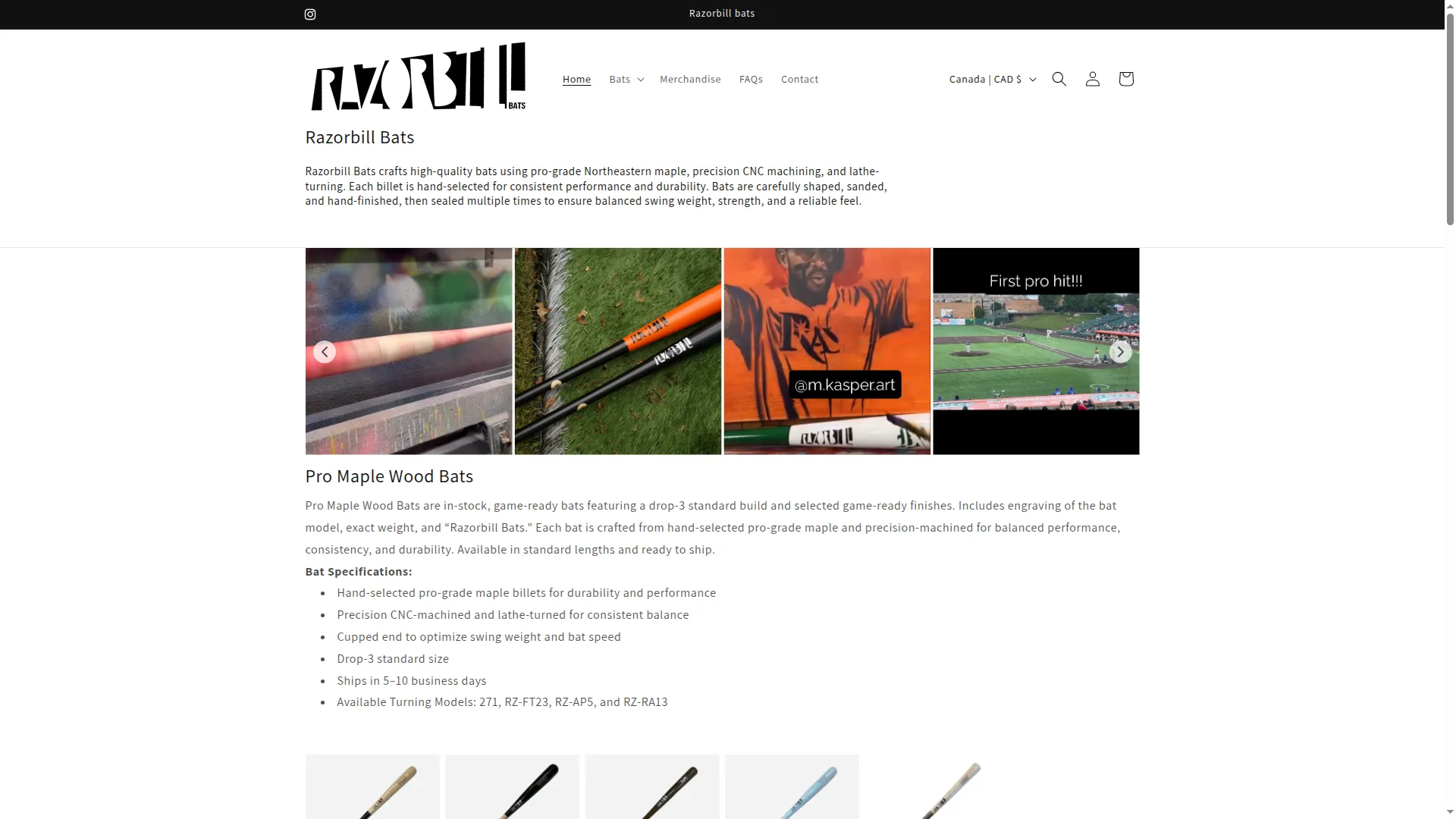 Razorbillbats.com
